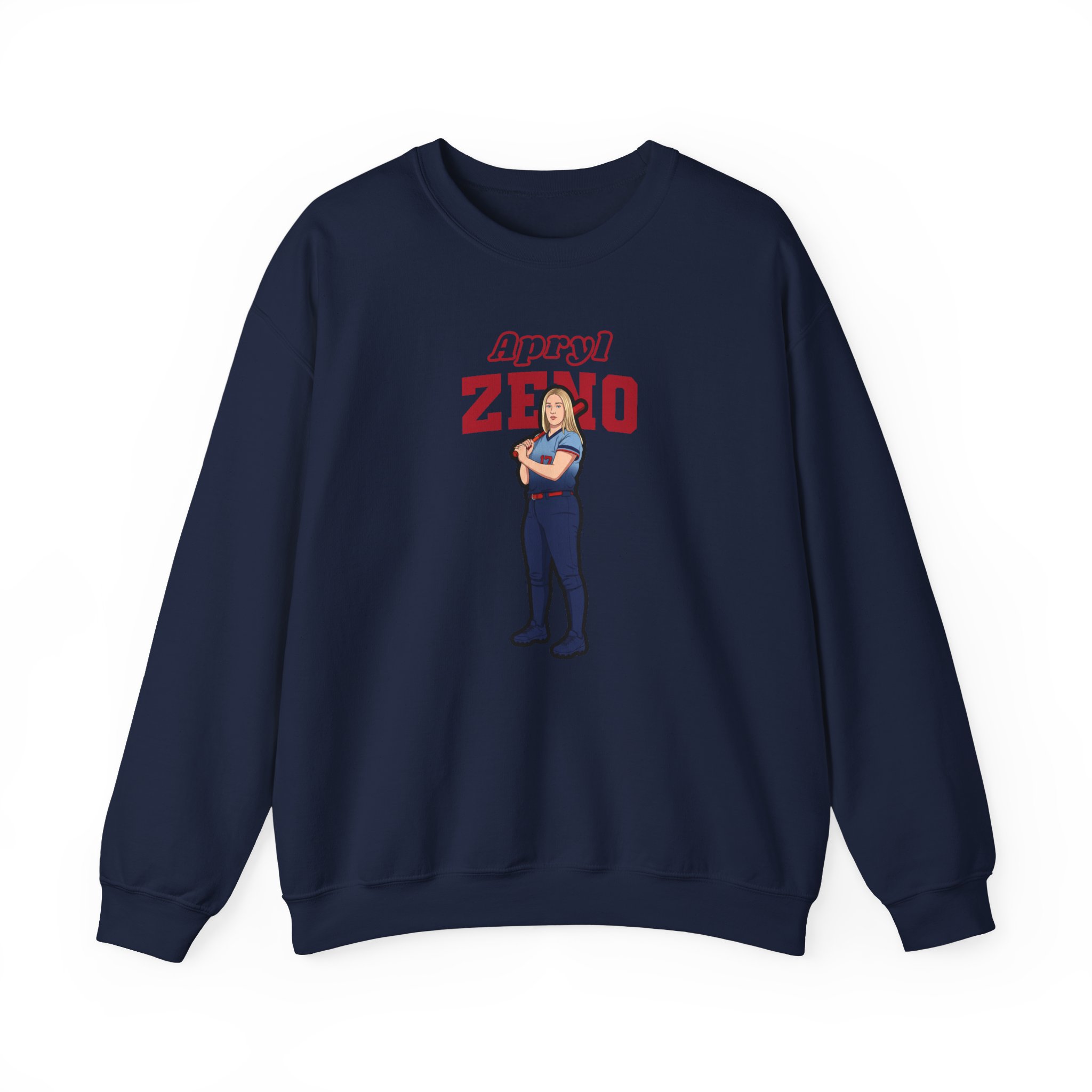 Crewneck Sweatshirt — character_name_arch in Navy