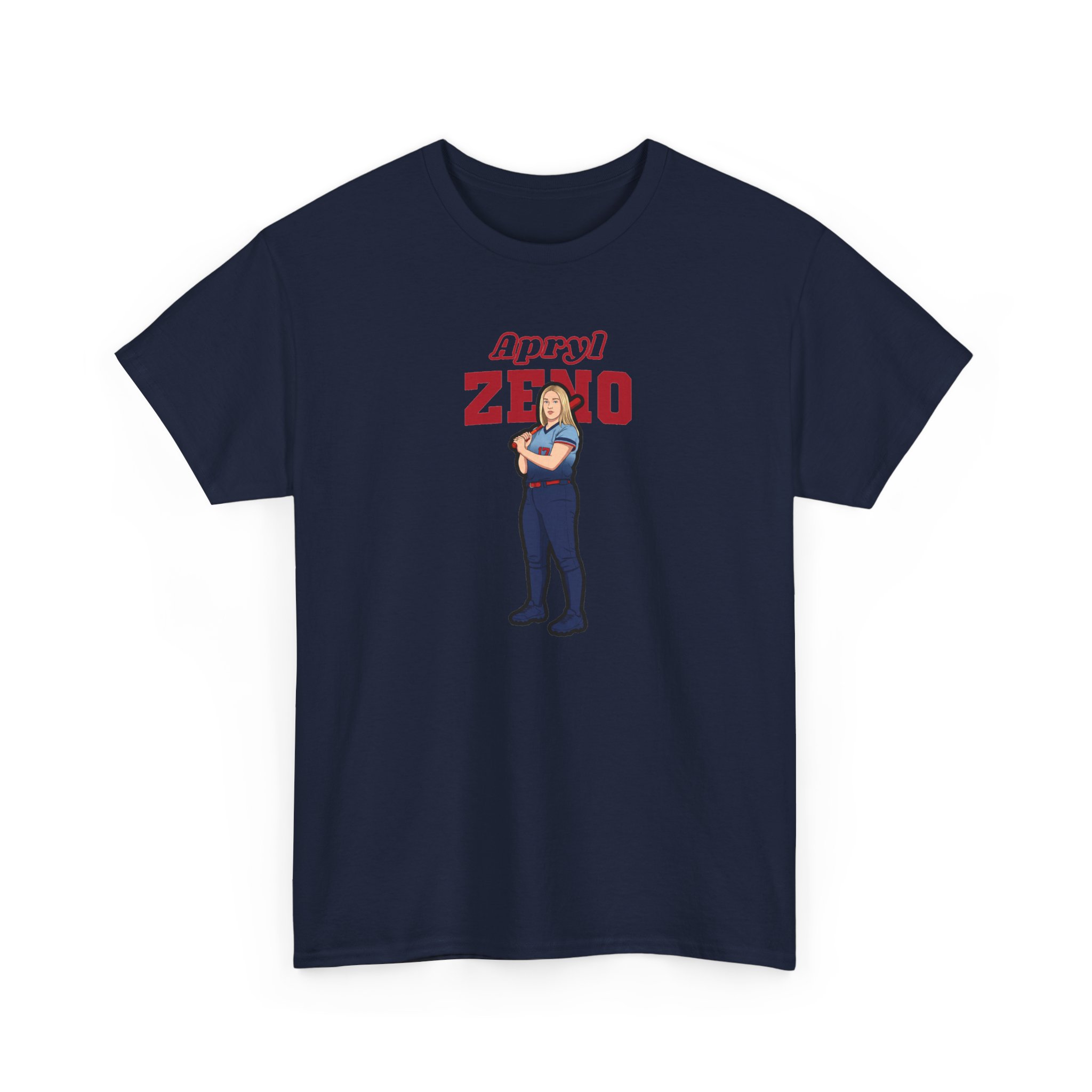 Tee — character_name_arch in Navy
