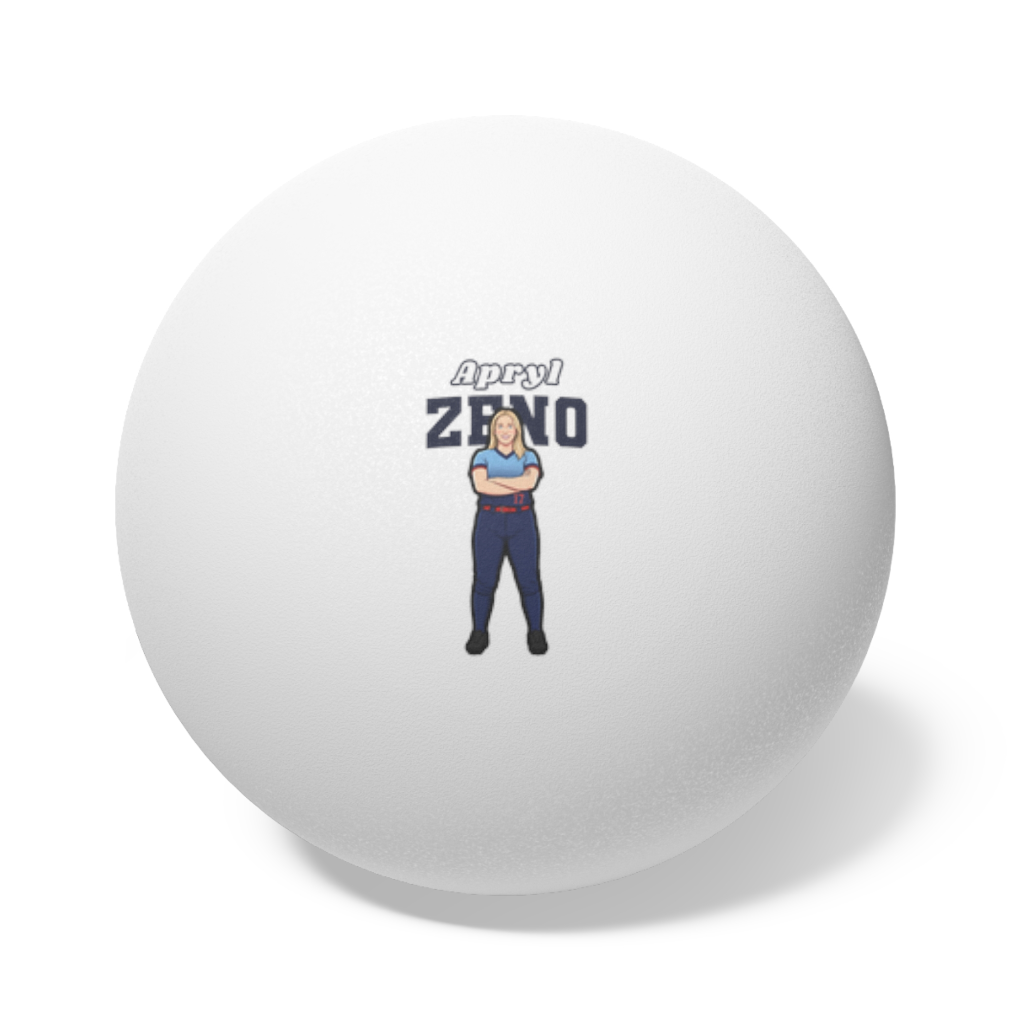 Ping Pong Balls, 6 pcs — character_name_arch in White