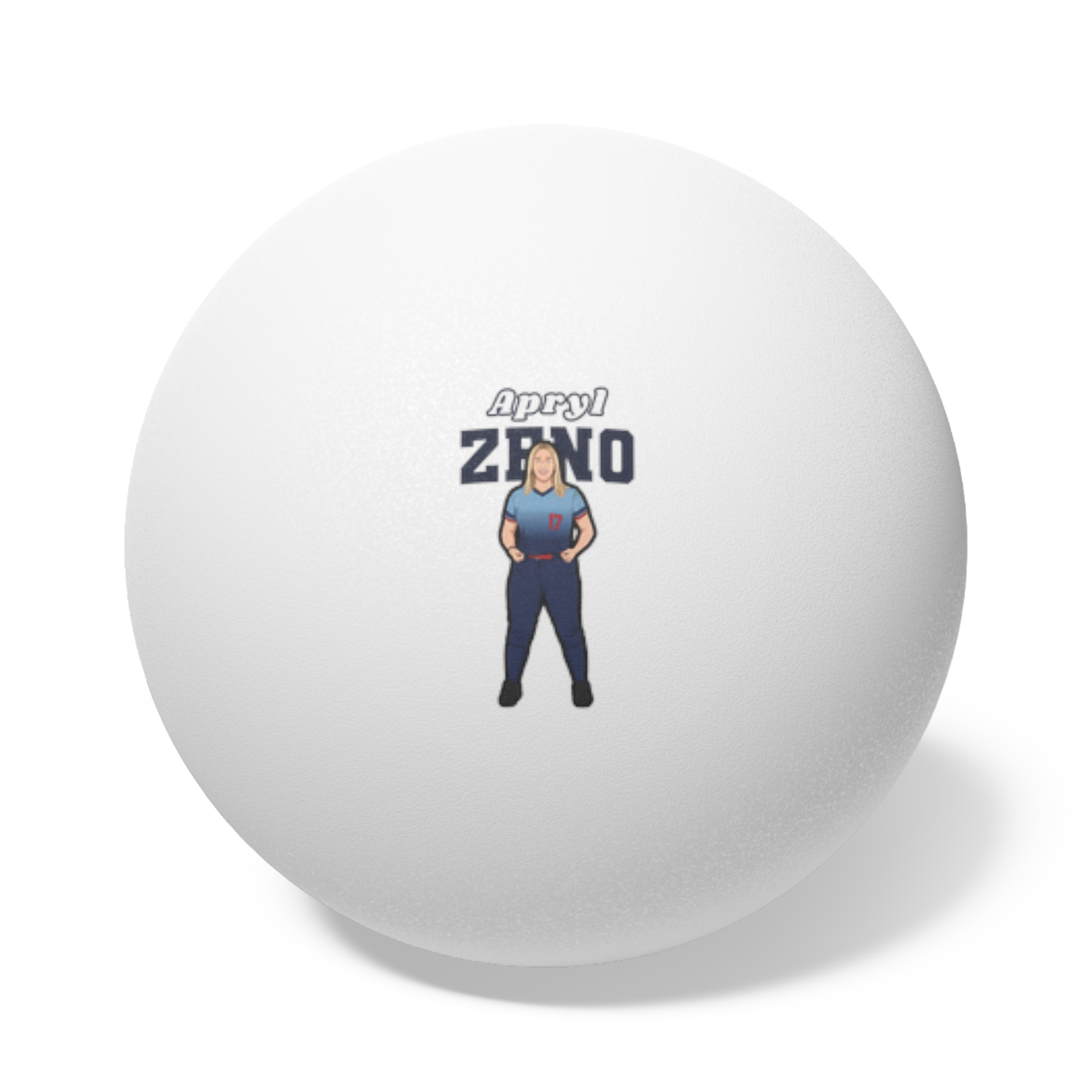 Ping Pong Balls, 6 pcs — character_name_arch in White