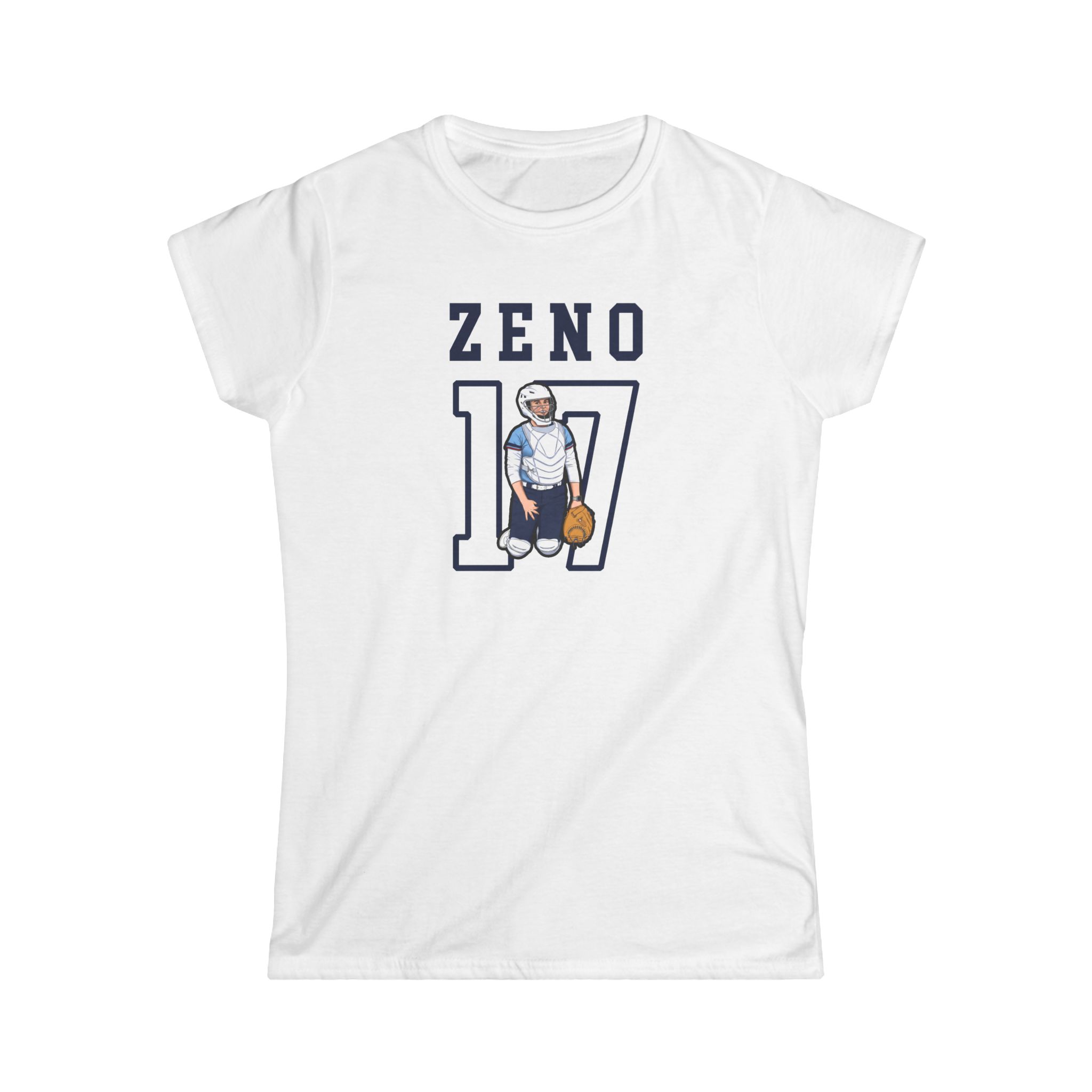 Women's Softstyle Tee — character_shirsey in White