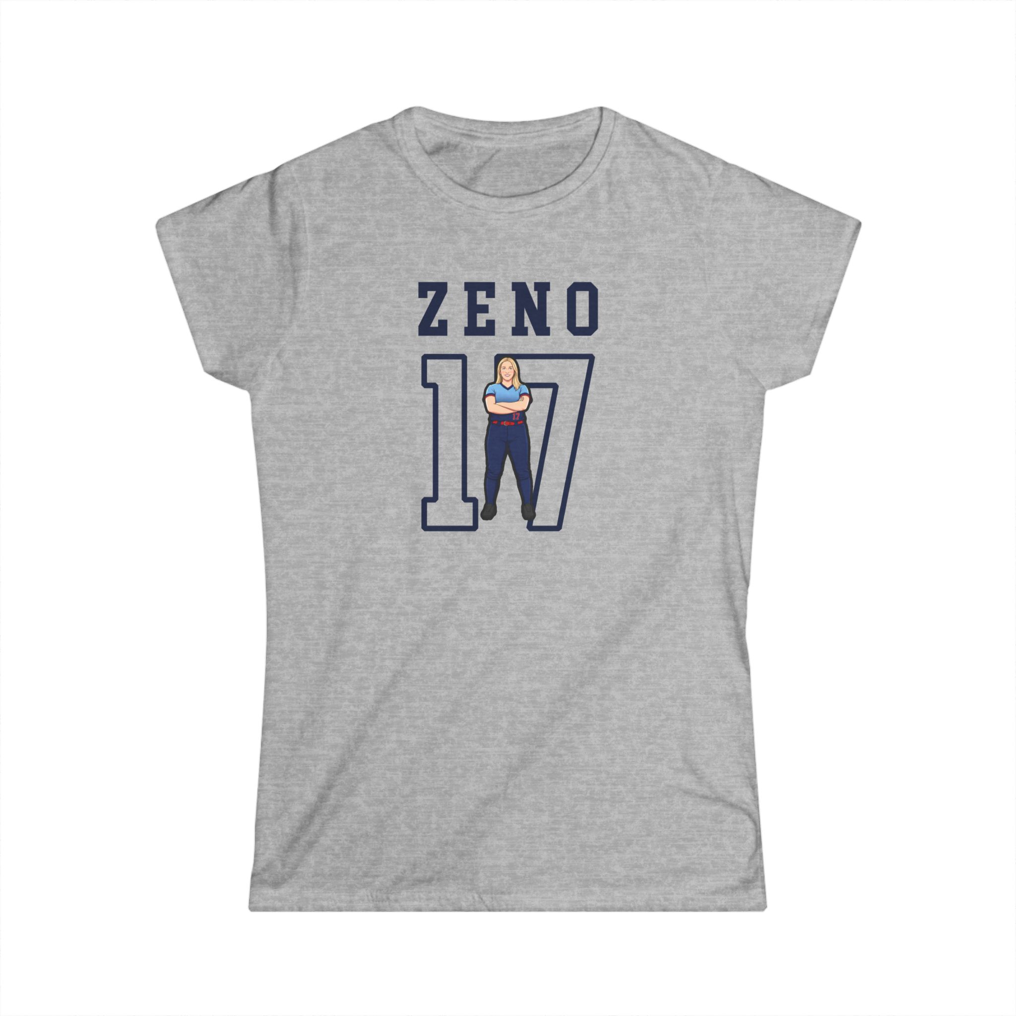 Women's Softstyle Tee — character_shirsey in Grey