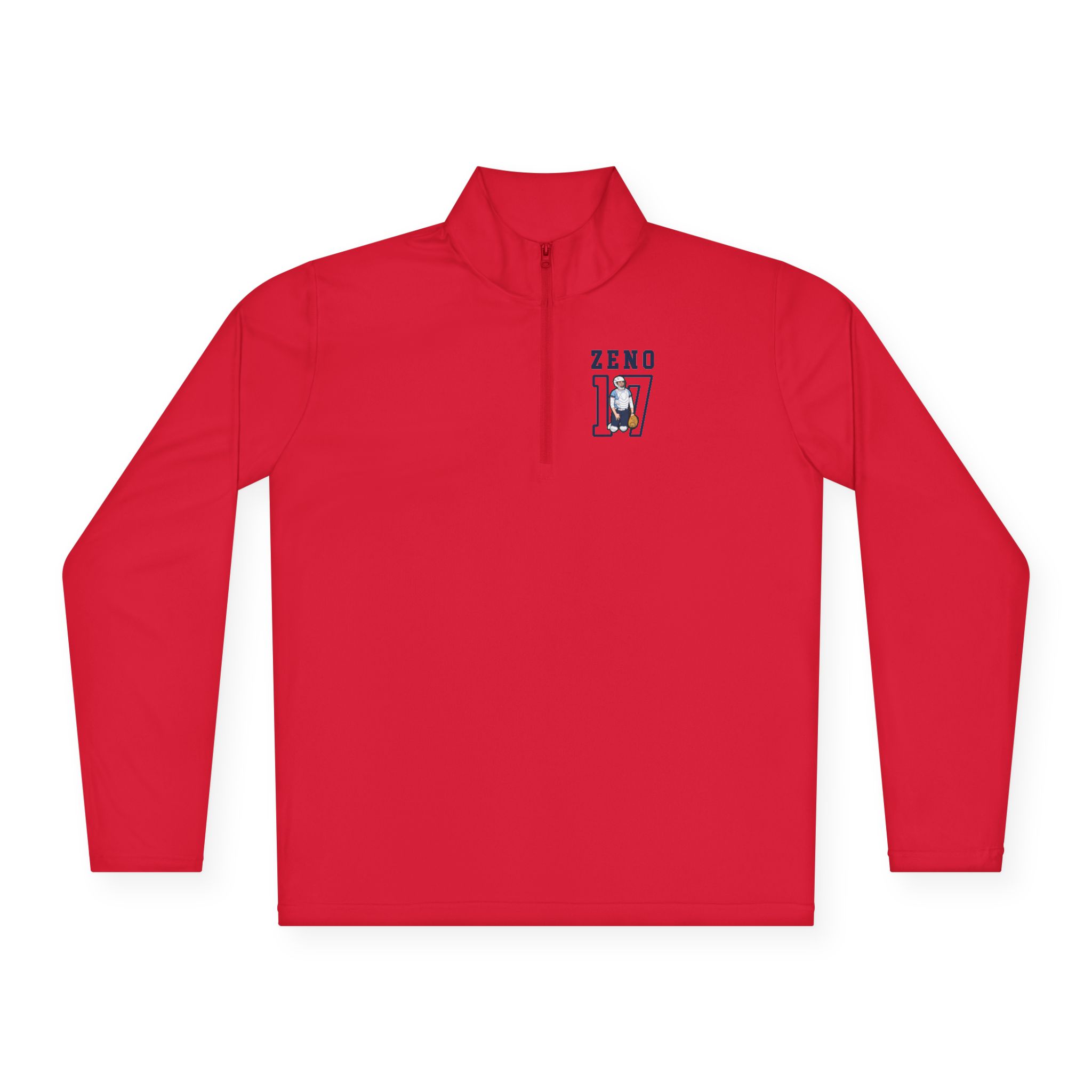 Q-Zip Pullover — character_shirsey in Red