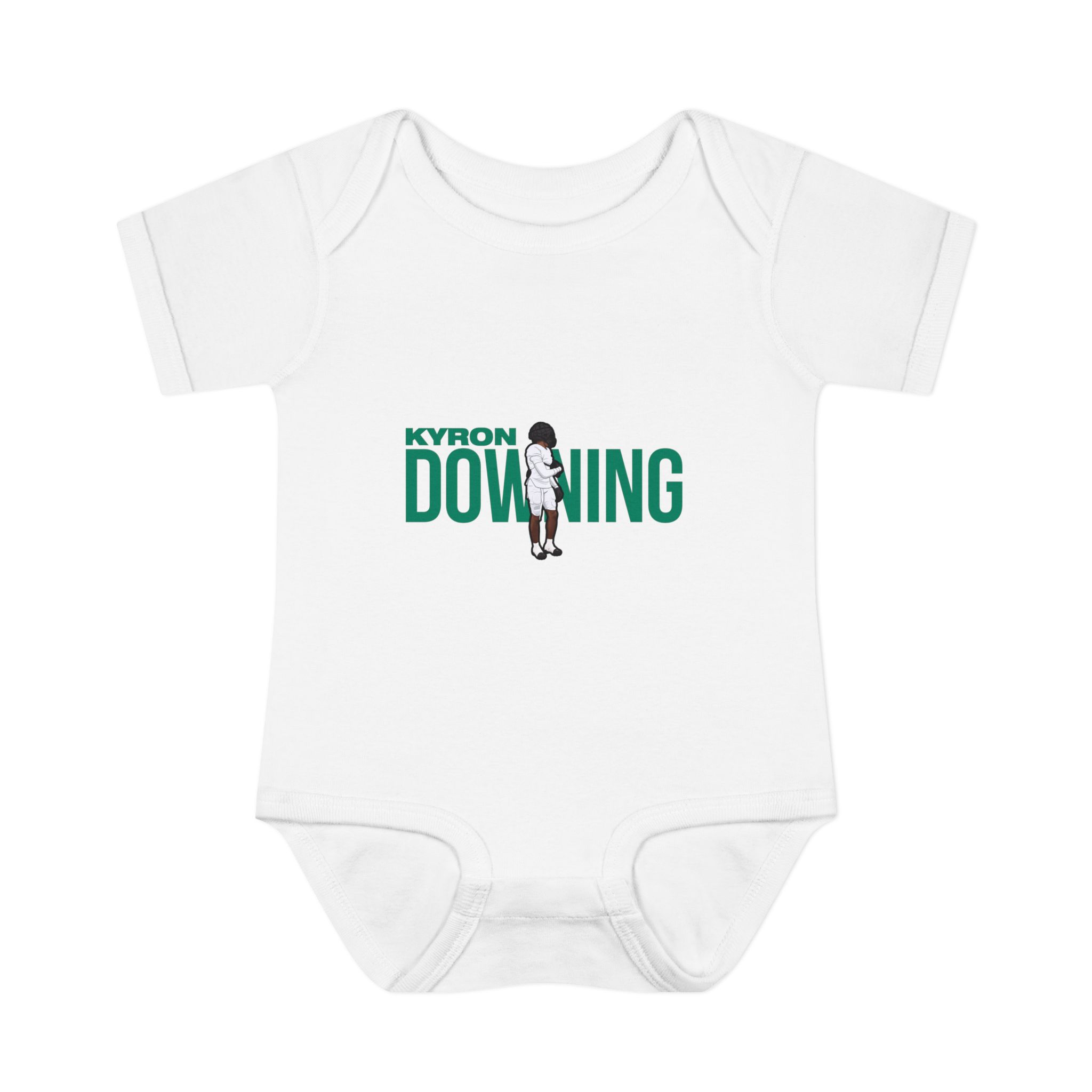 Baby Onesie — character_player_name in White