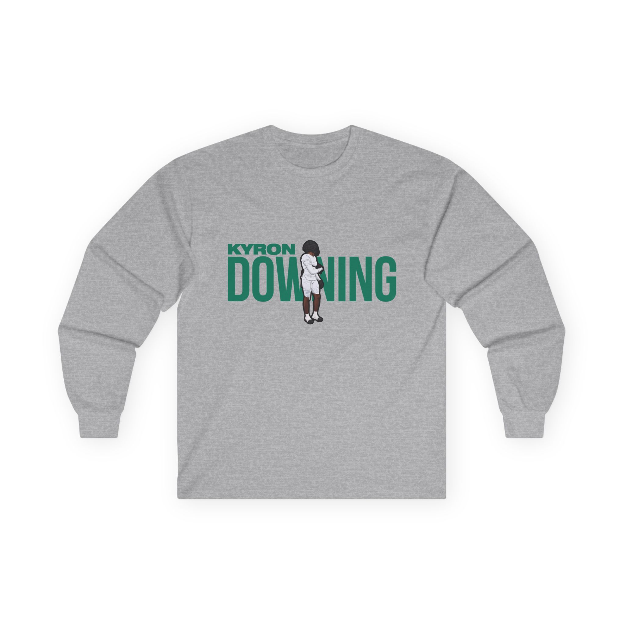 Long Sleeve Tee — character_player_name in Grey