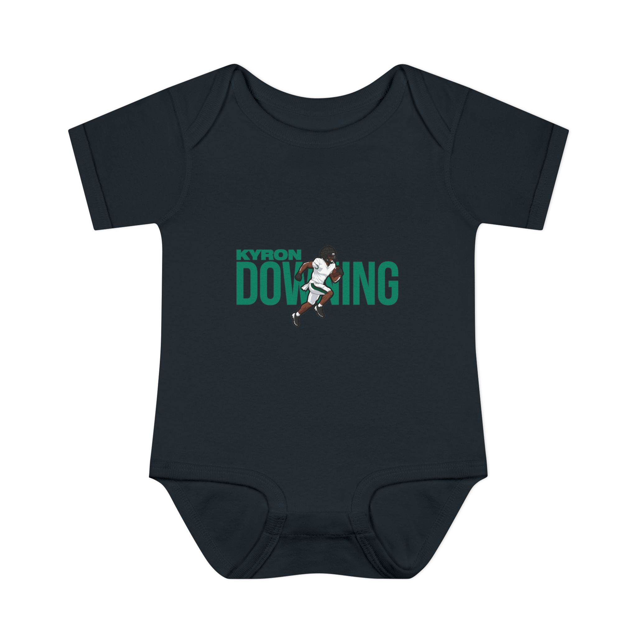 Baby Onesie — character_player_name in Black