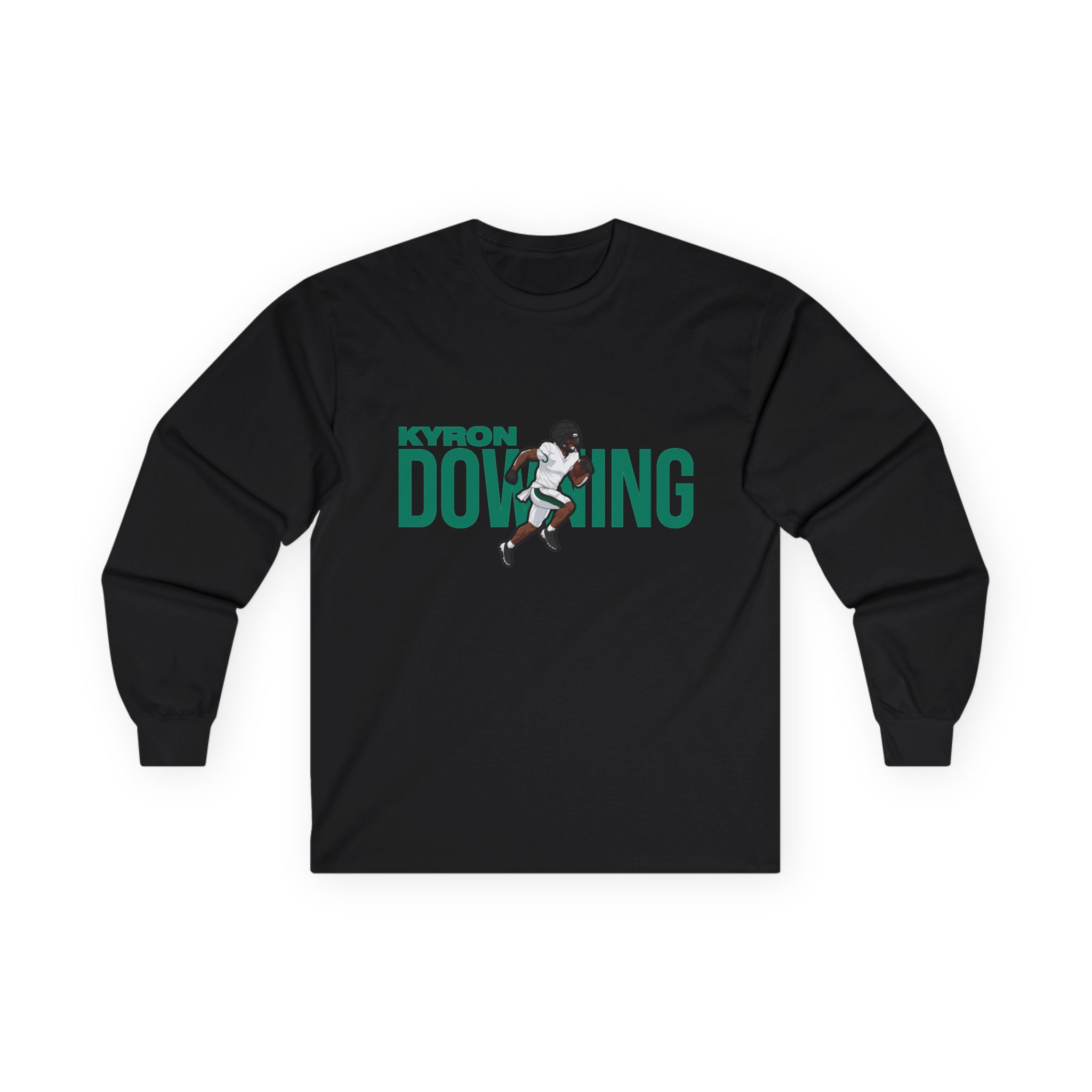 Long Sleeve Tee — character_player_name in Black