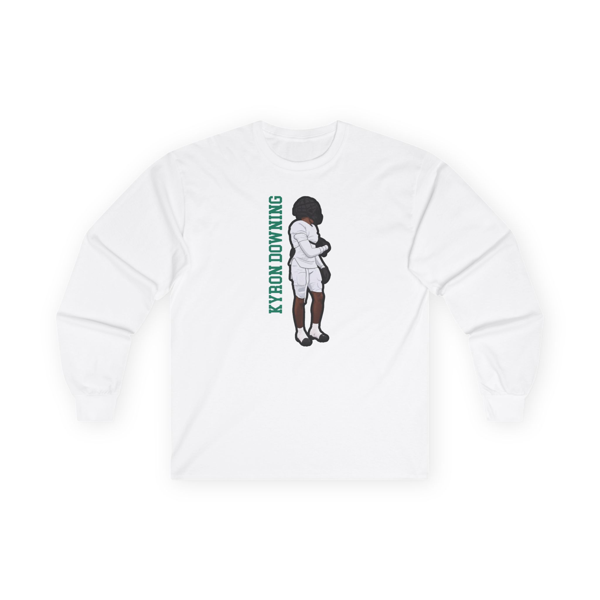 Long Sleeve Tee — character_name_vertical in White