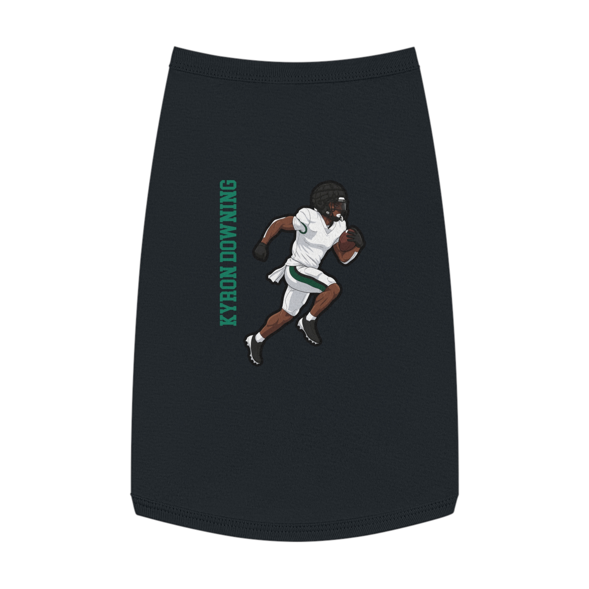 Pet Tank Top — character_name_vertical in Black