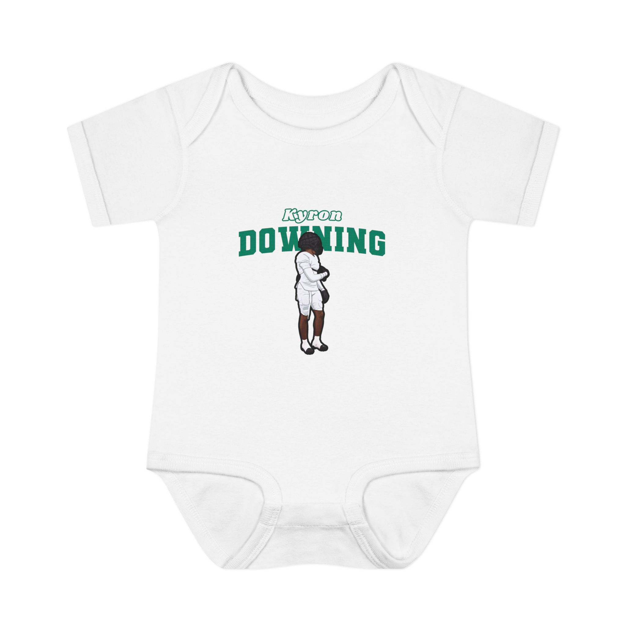 Baby Onesie — character_name_arch in White
