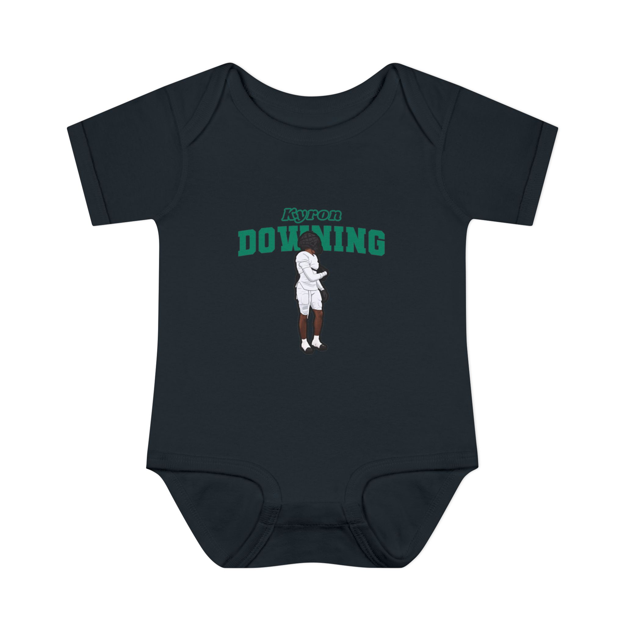 Baby Onesie — character_name_arch in Black
