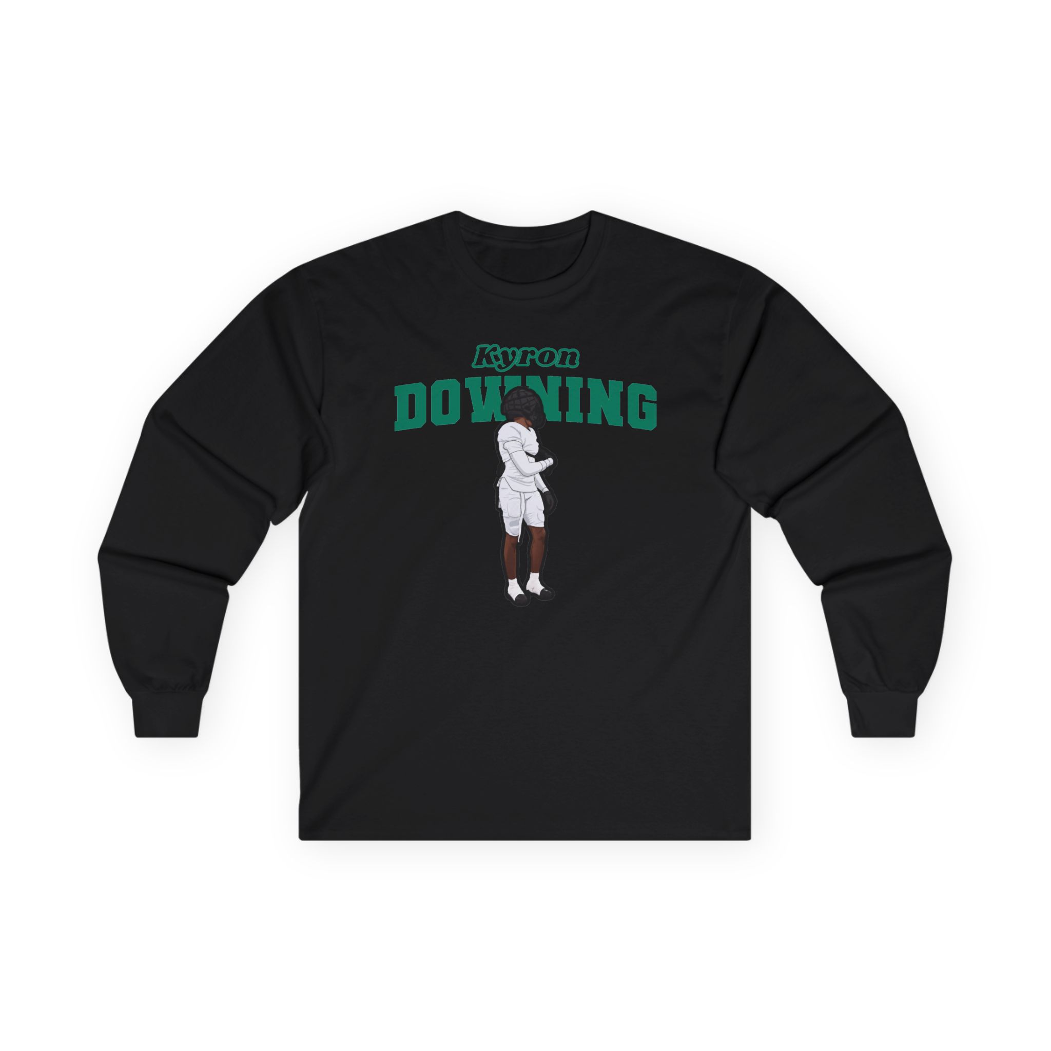 Long Sleeve Tee — character_name_arch in Black