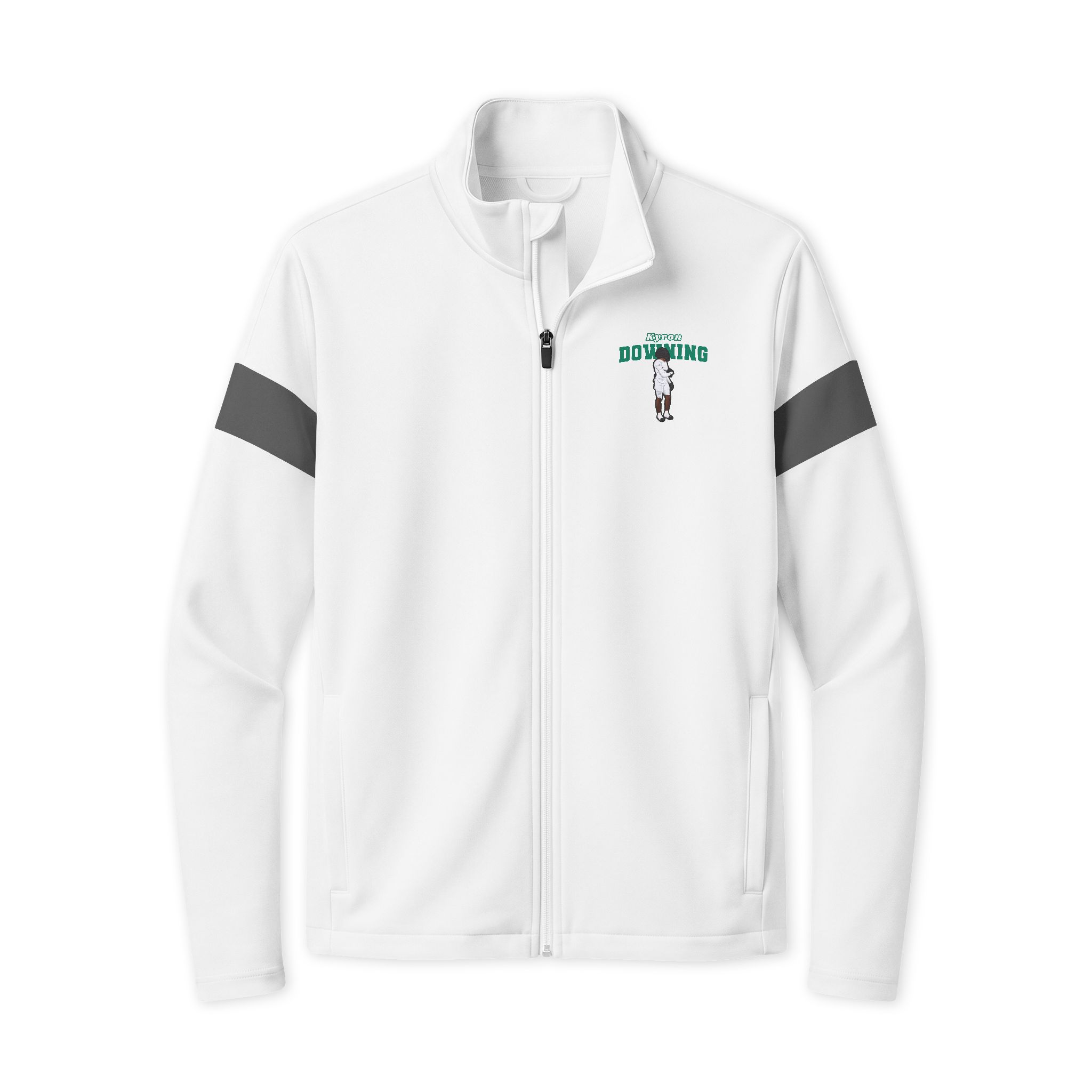 Travel Full-Zip Jacket — character_name_arch in White/ Iron Grey