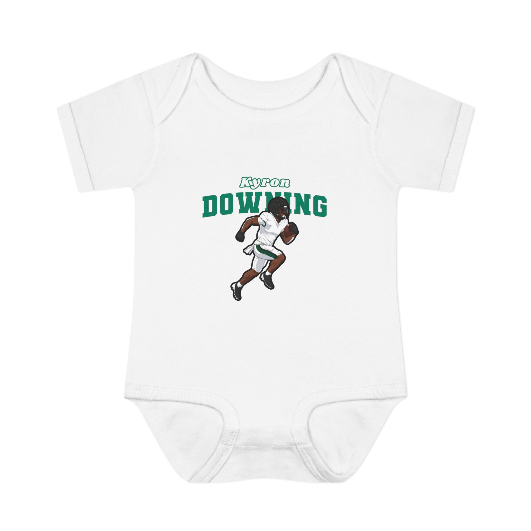 Baby Onesie — character_name_arch in White