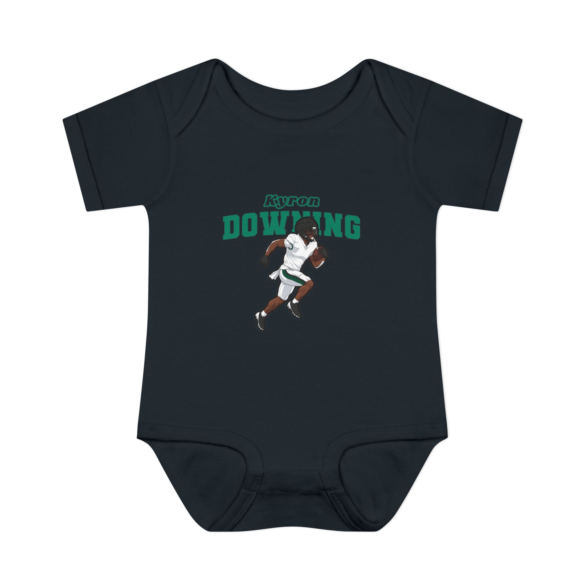 Baby Onesie — character_name_arch in Black