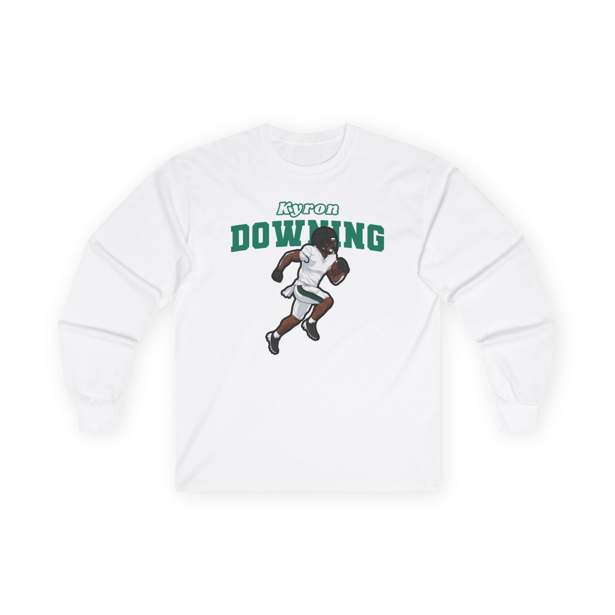 Long Sleeve Tee — character_name_arch in White