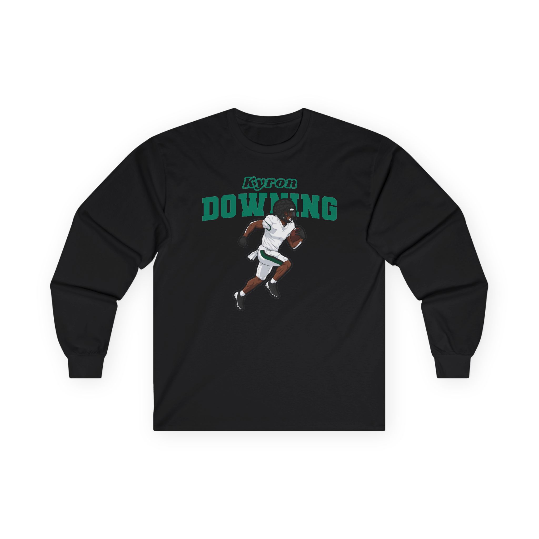 Long Sleeve Tee — character_name_arch in Black