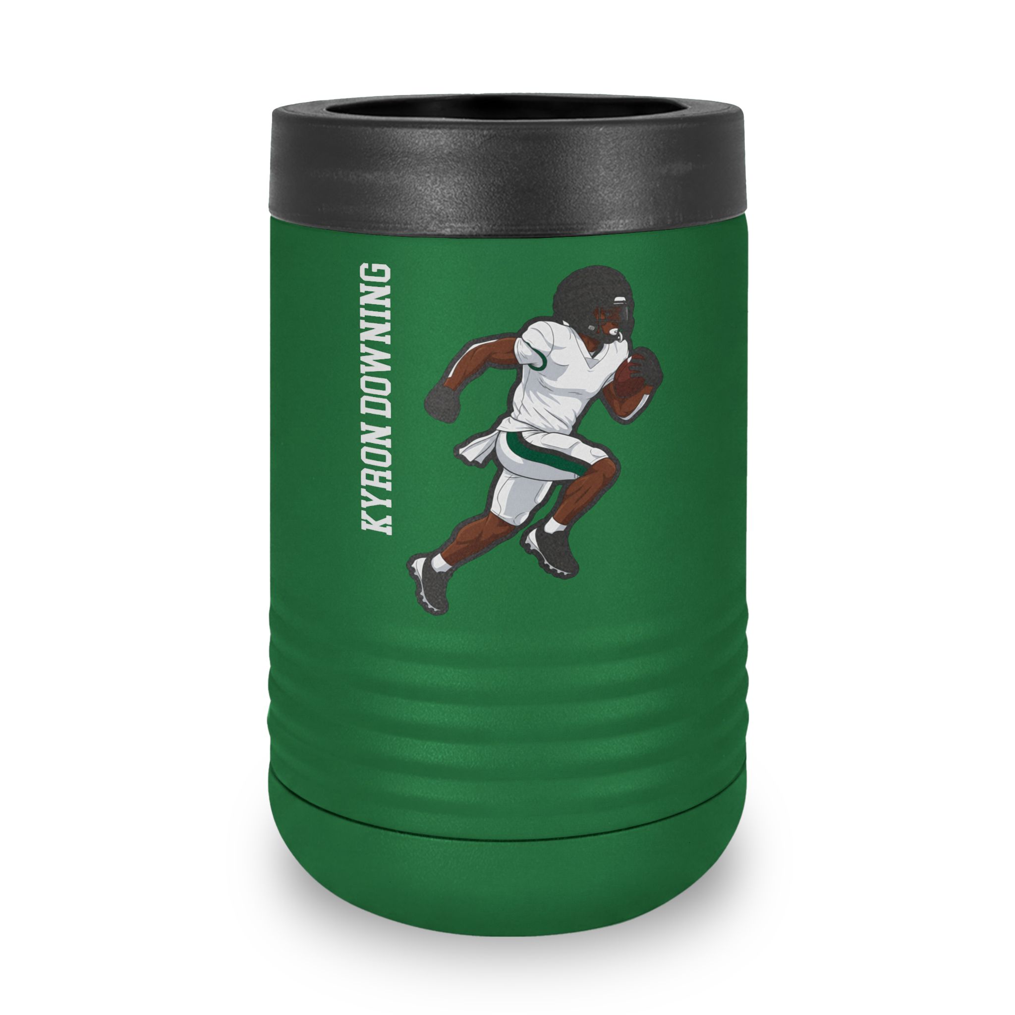 Stainless Can Cooler — character_name_vertical in Green
