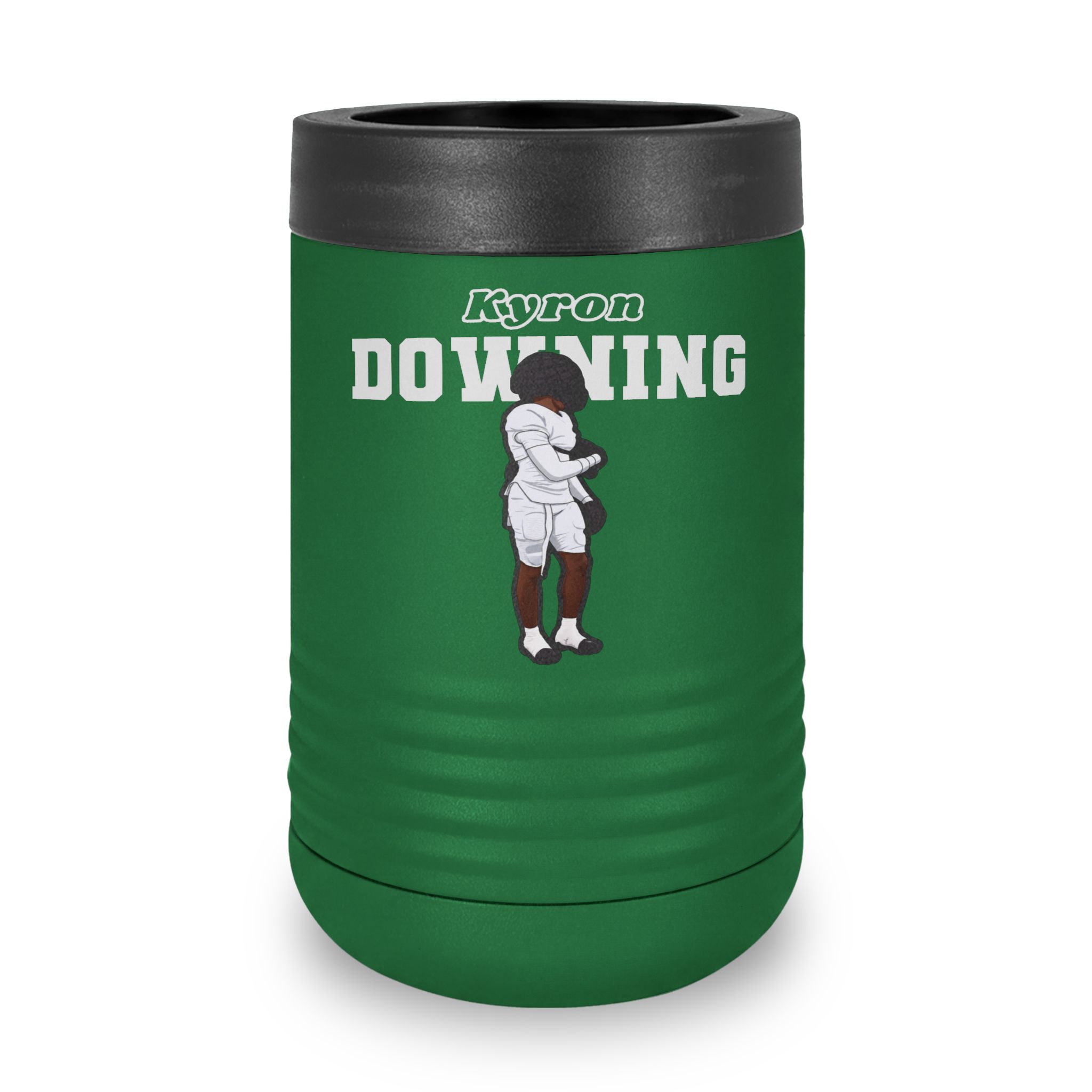 Stainless Can Cooler — character_name_arch in Green