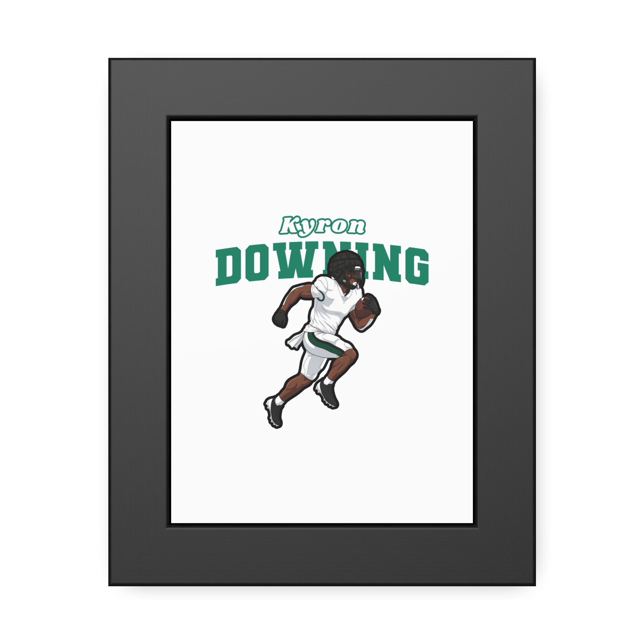 Framed Poster — character_name_arch in Black