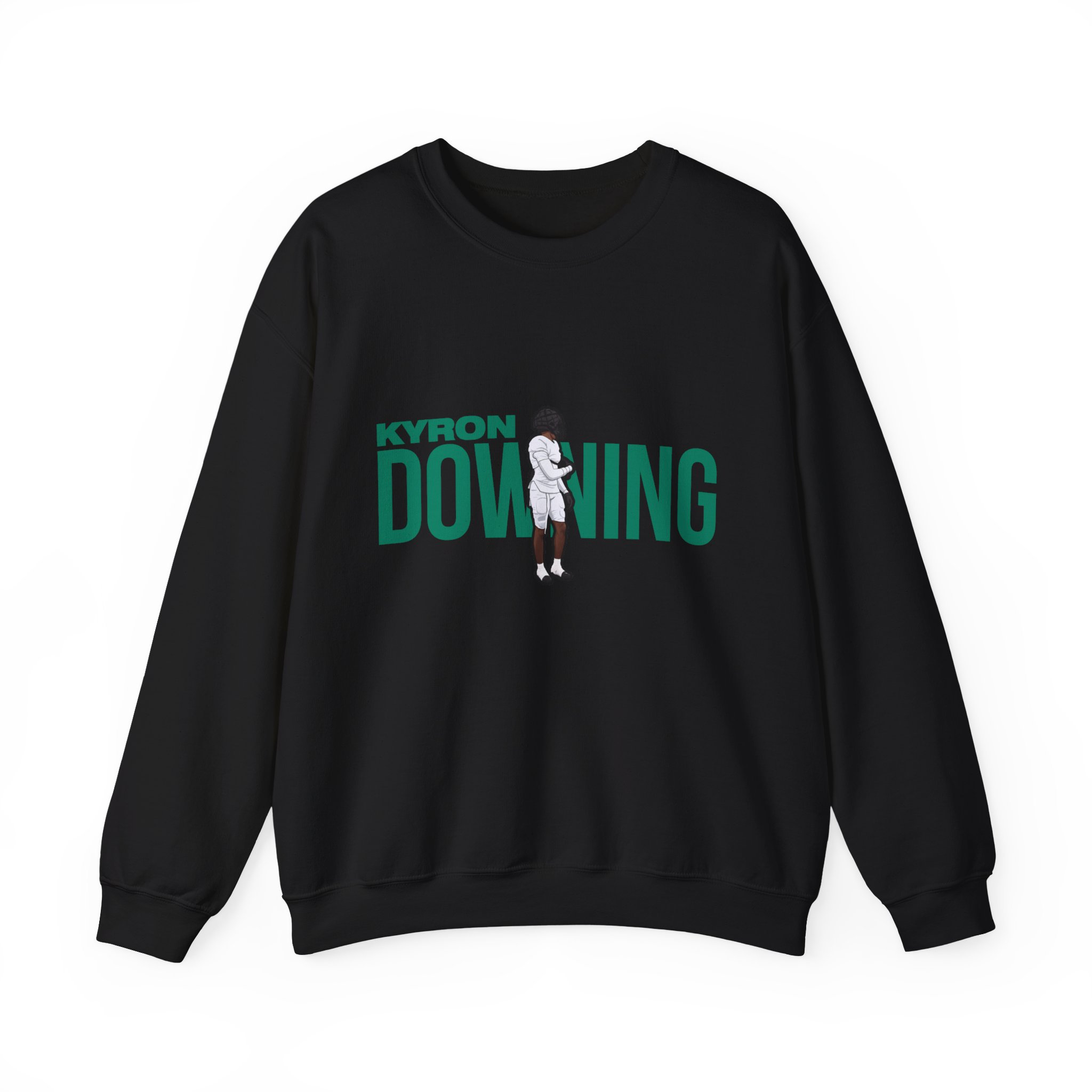 Crewneck Sweatshirt — character_player_name in Black