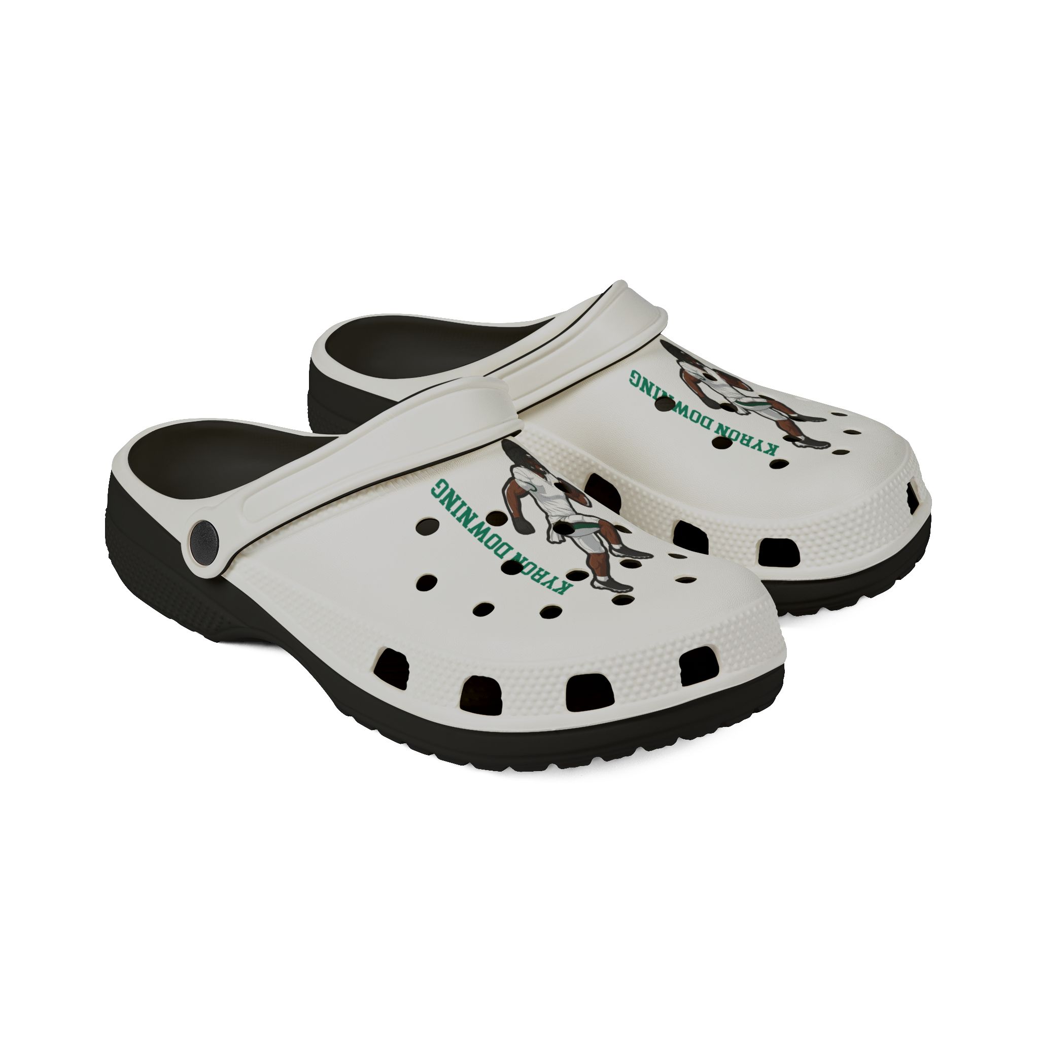 Rubber Clogs — character_name_vertical in Black