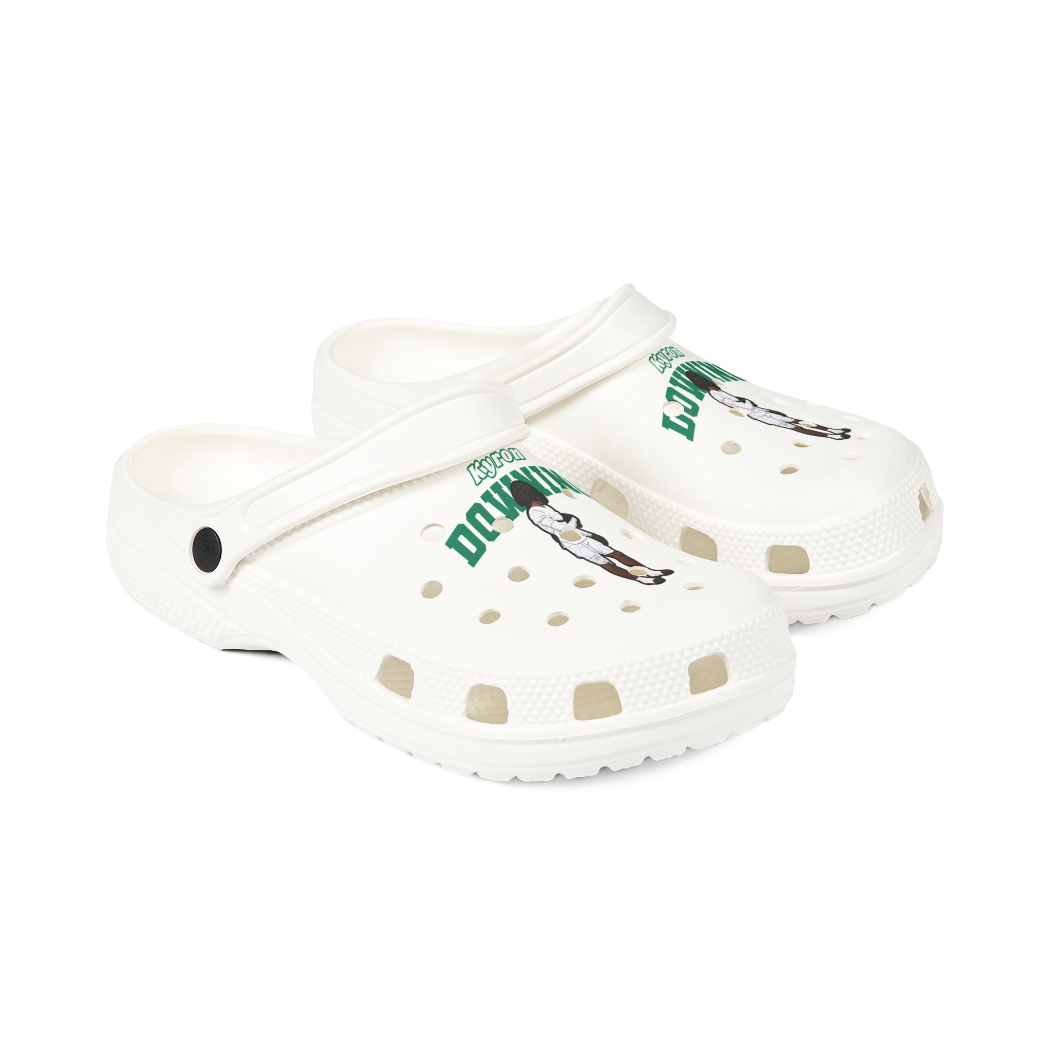 Rubber Clogs — character_name_arch in White