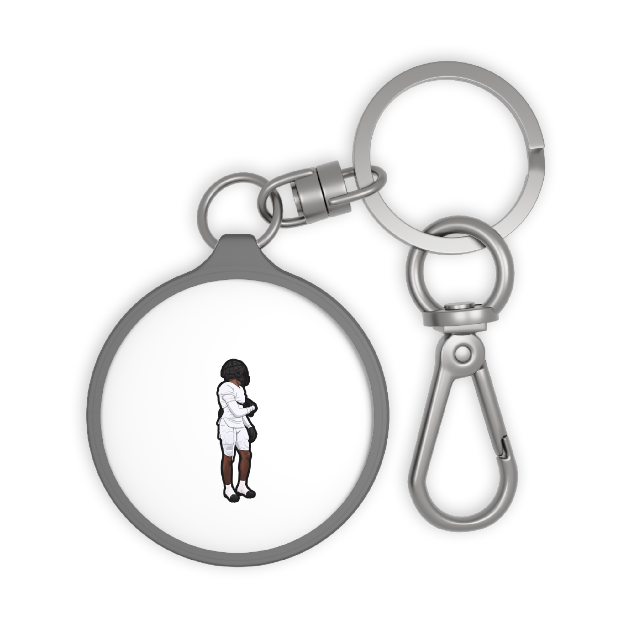 Keychain — character_name_arch in Grey
