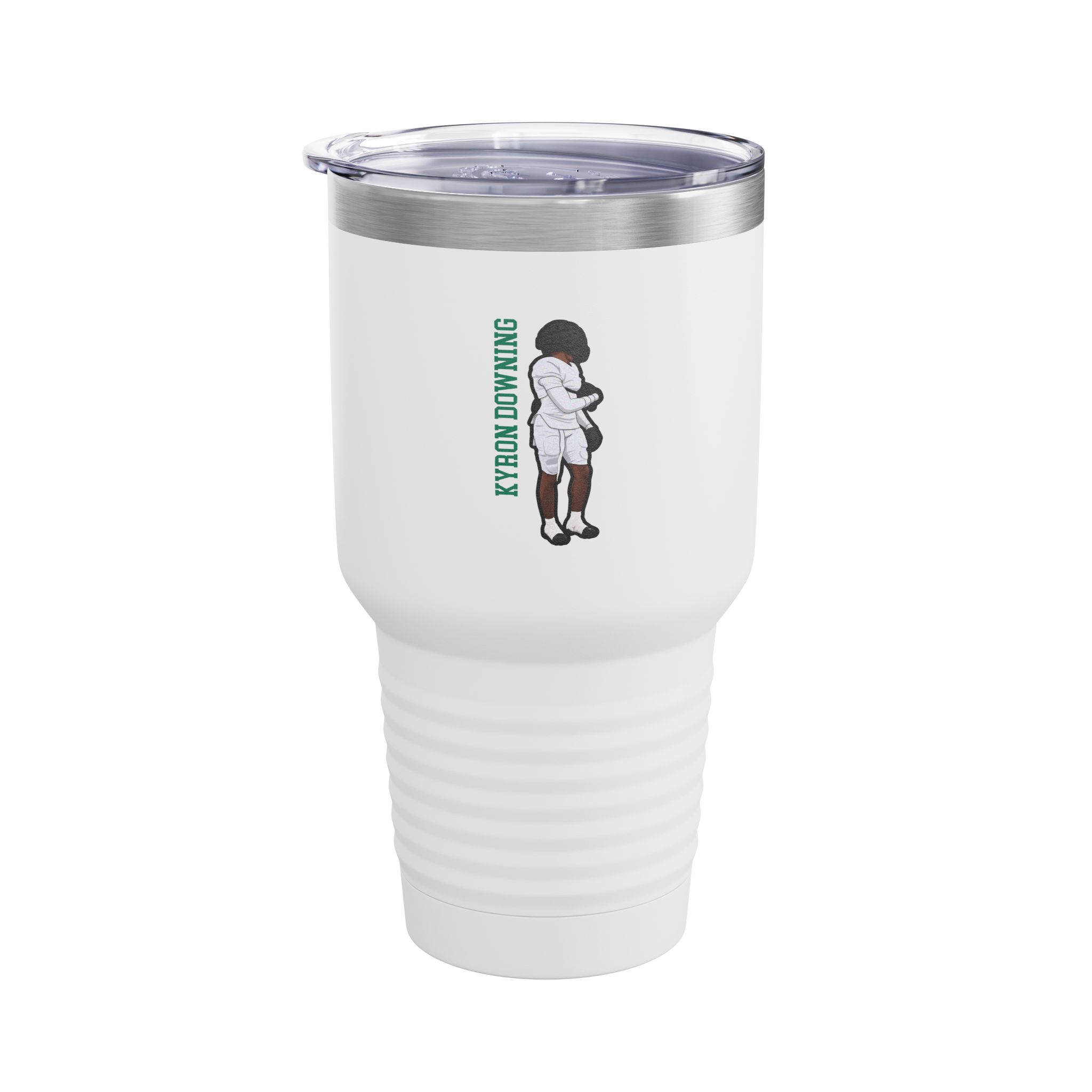 30oz Tumbler — character_name_vertical in White