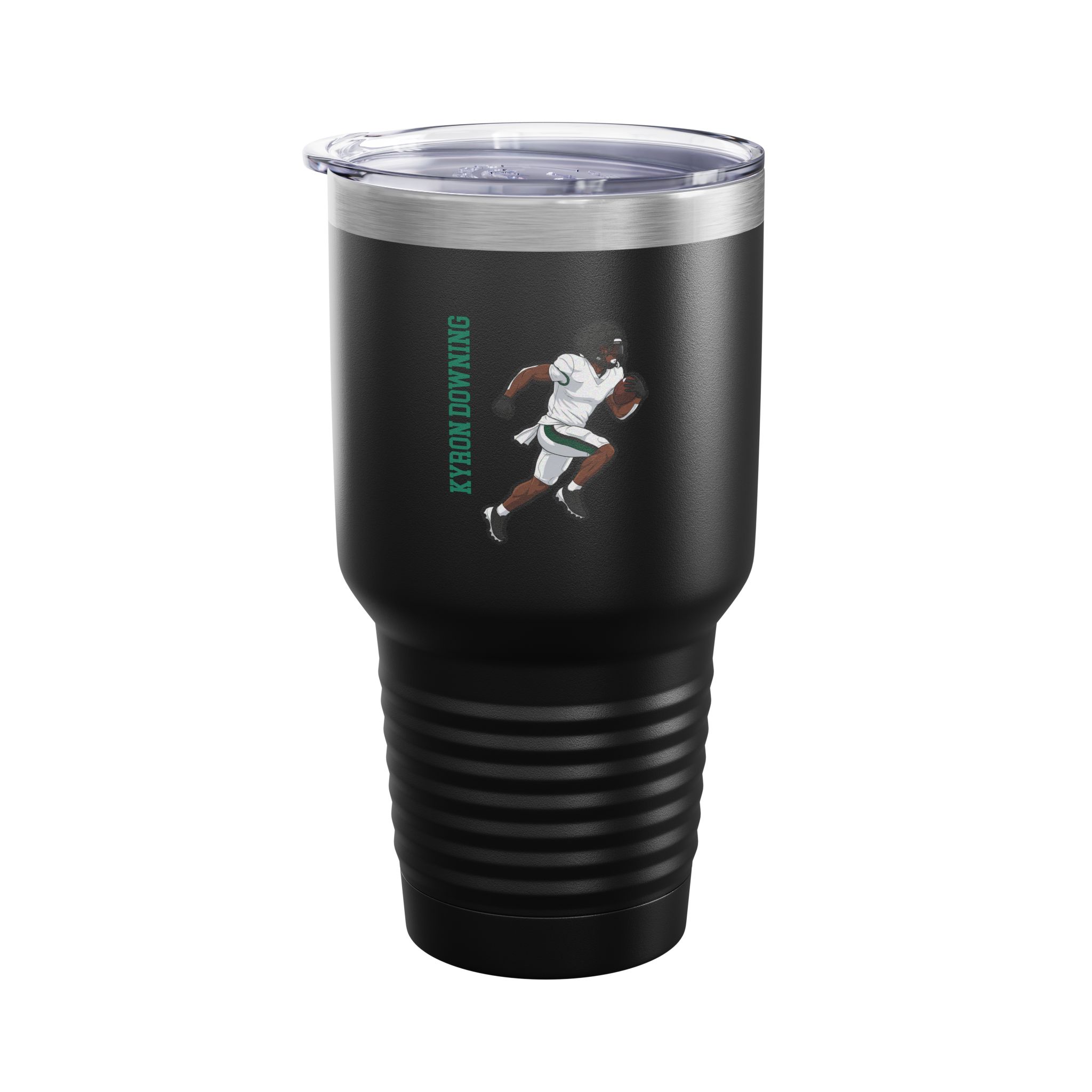 30oz Tumbler — character_name_vertical in Black