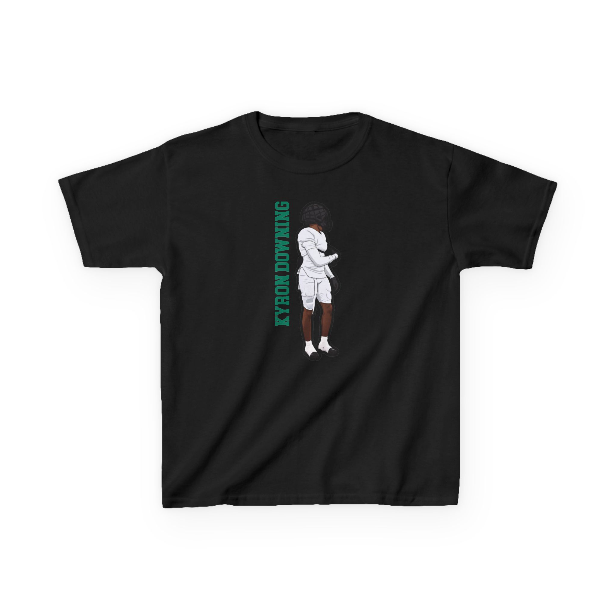 Youth Tee — character_name_vertical in Black