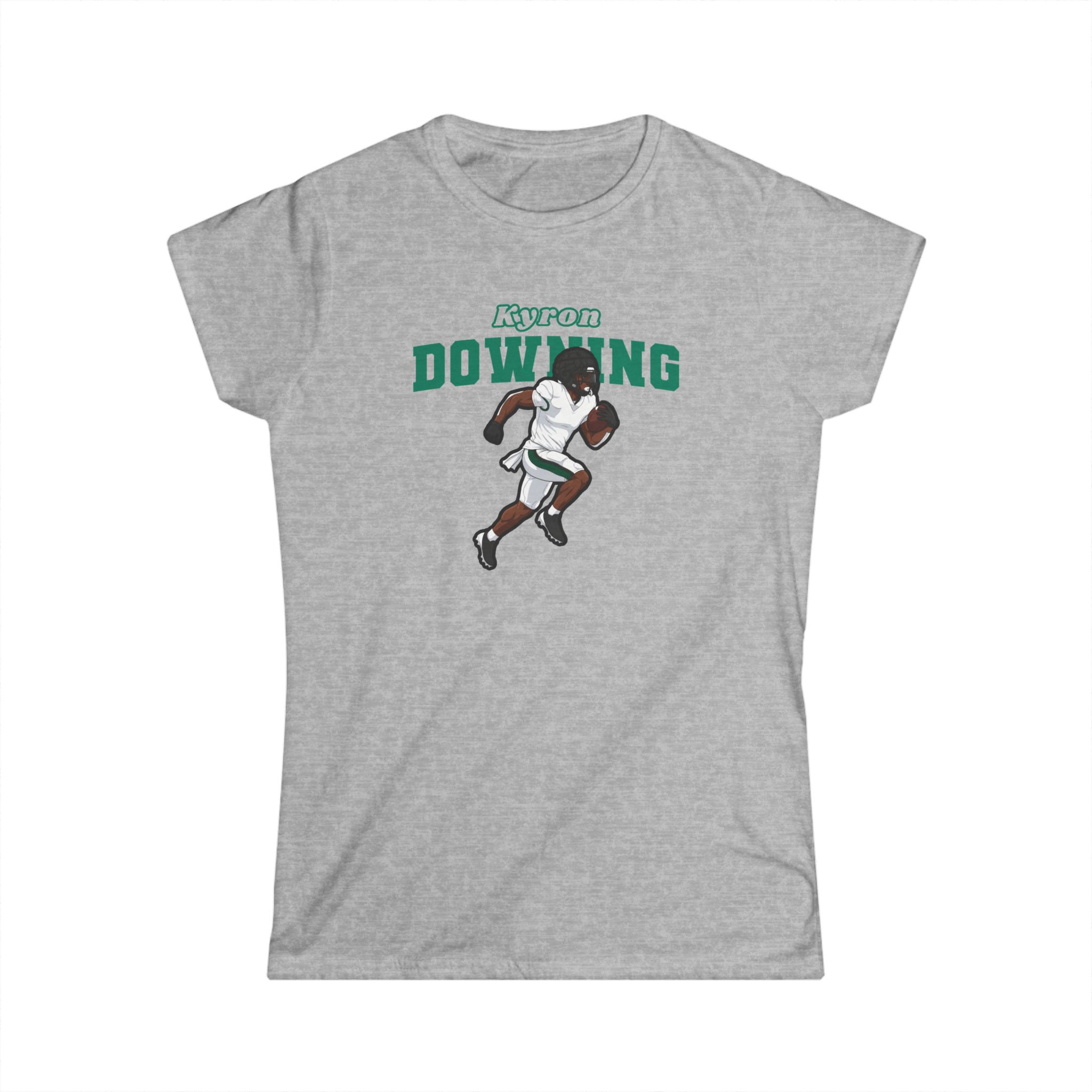 Women's Softstyle Tee — character_name_arch in Grey