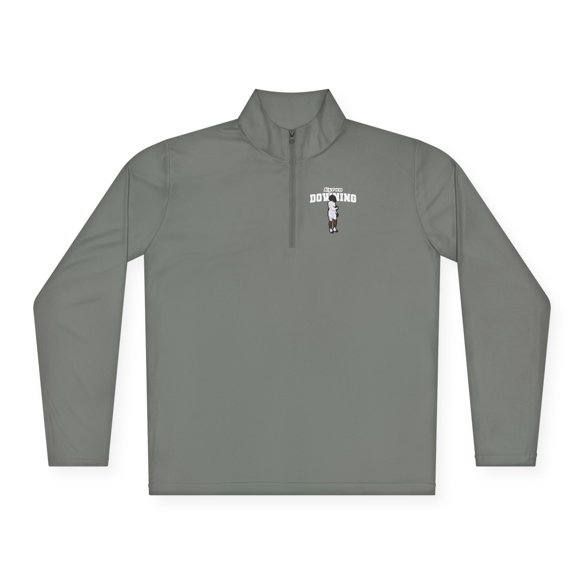 Q-Zip Pullover — character_name_arch in Grey