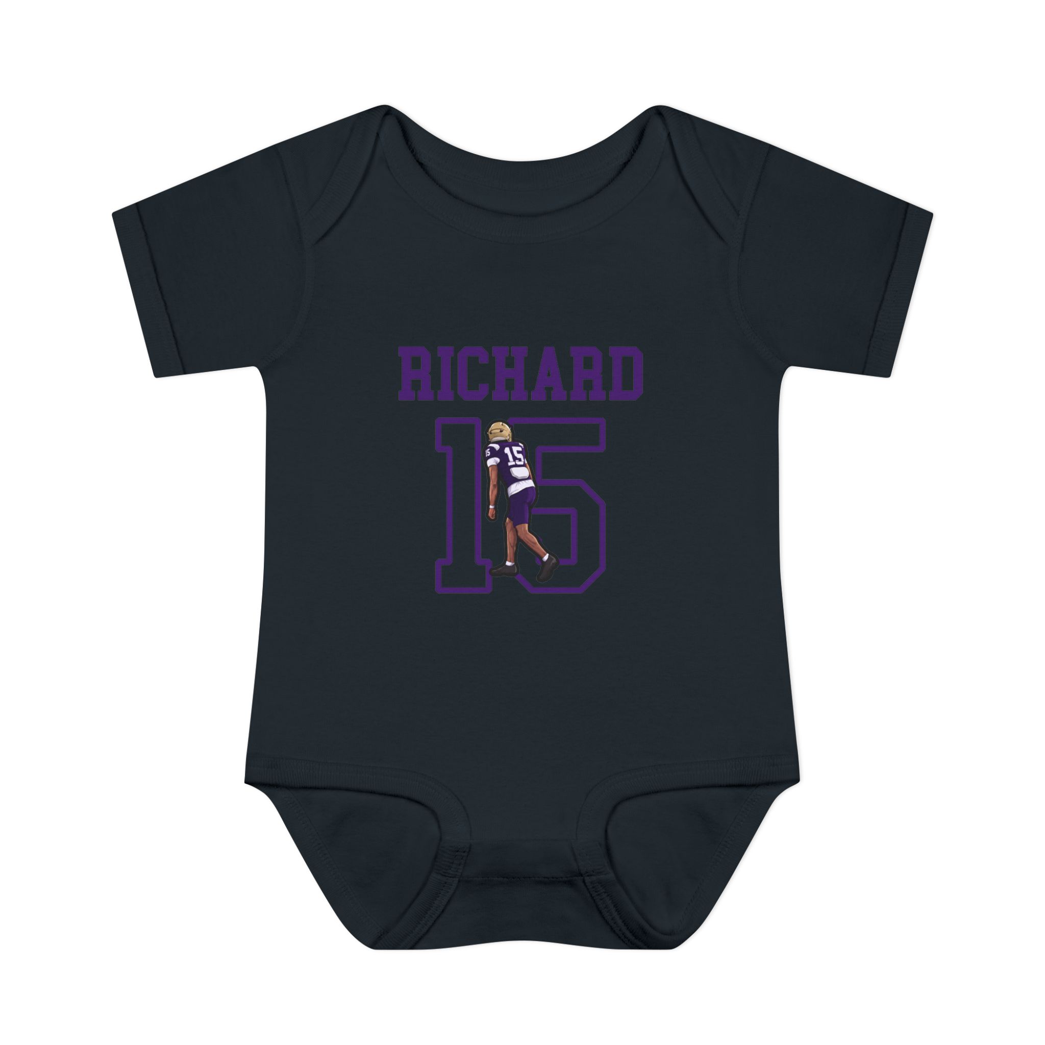 Baby Onesie — character_shirsey in Black
