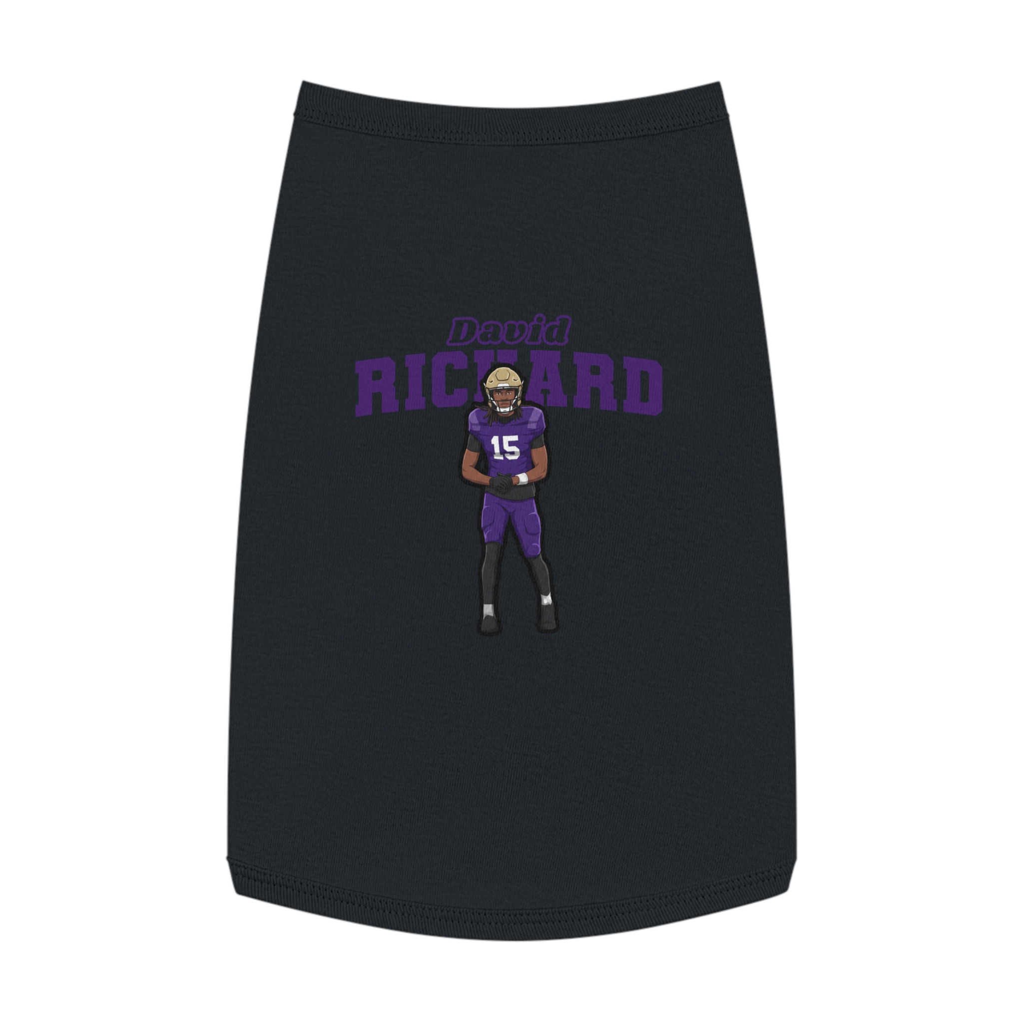 Pet Tank Top — character_name_arch in White