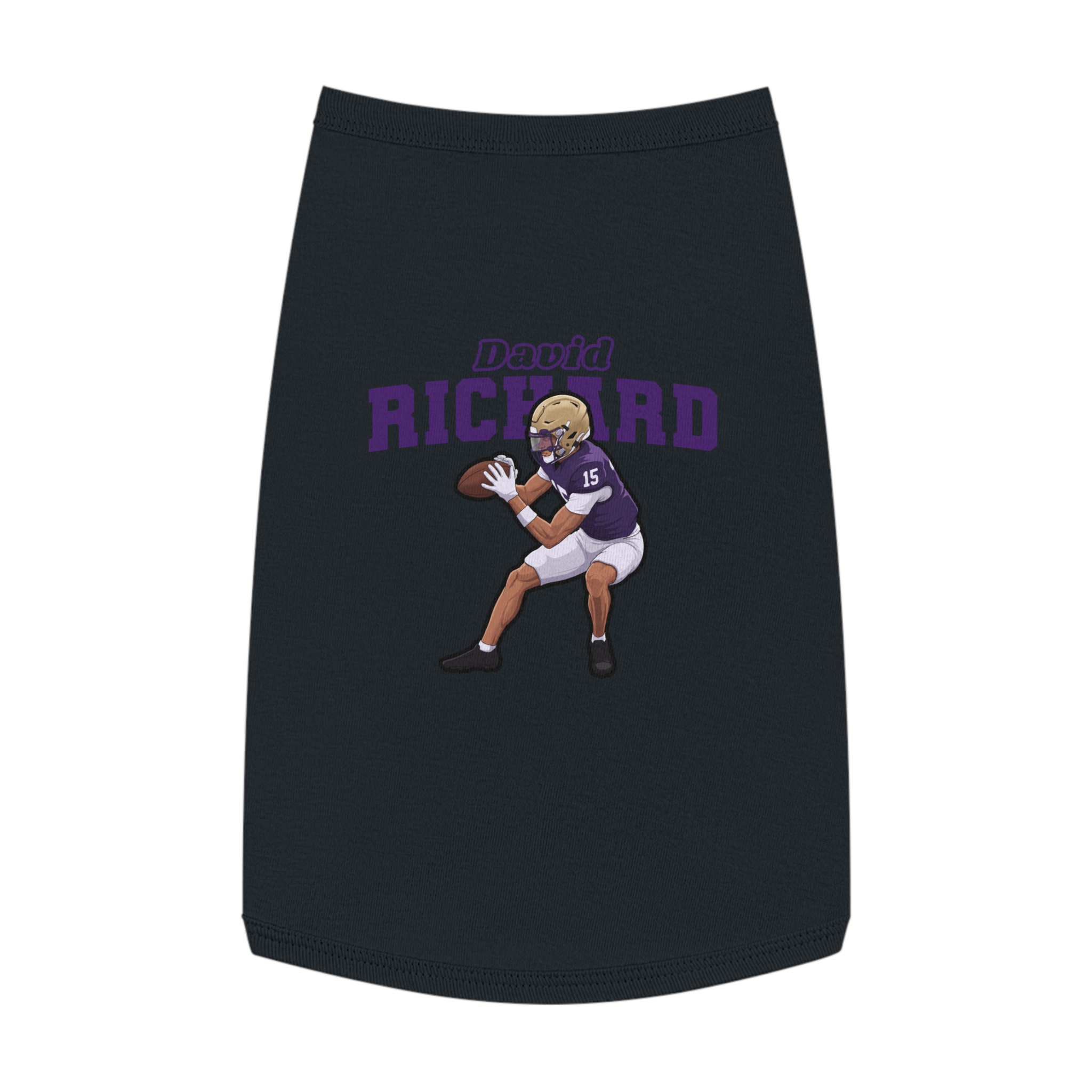 Pet Tank Top — character_name_arch in White