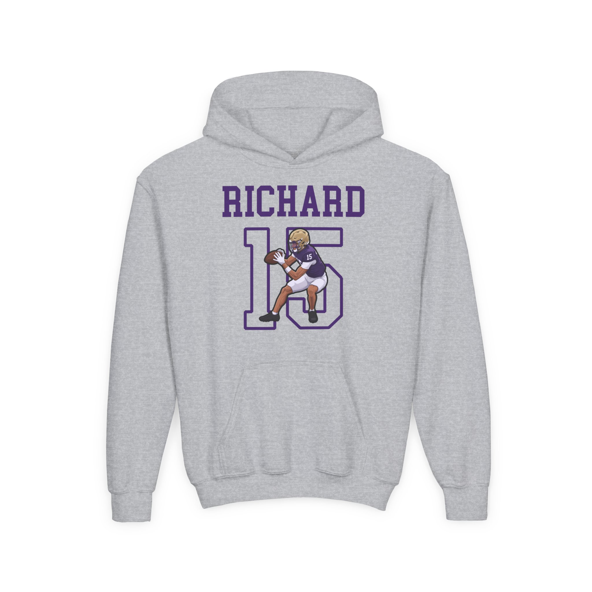 Youth Hoodie — character_shirsey in Grey