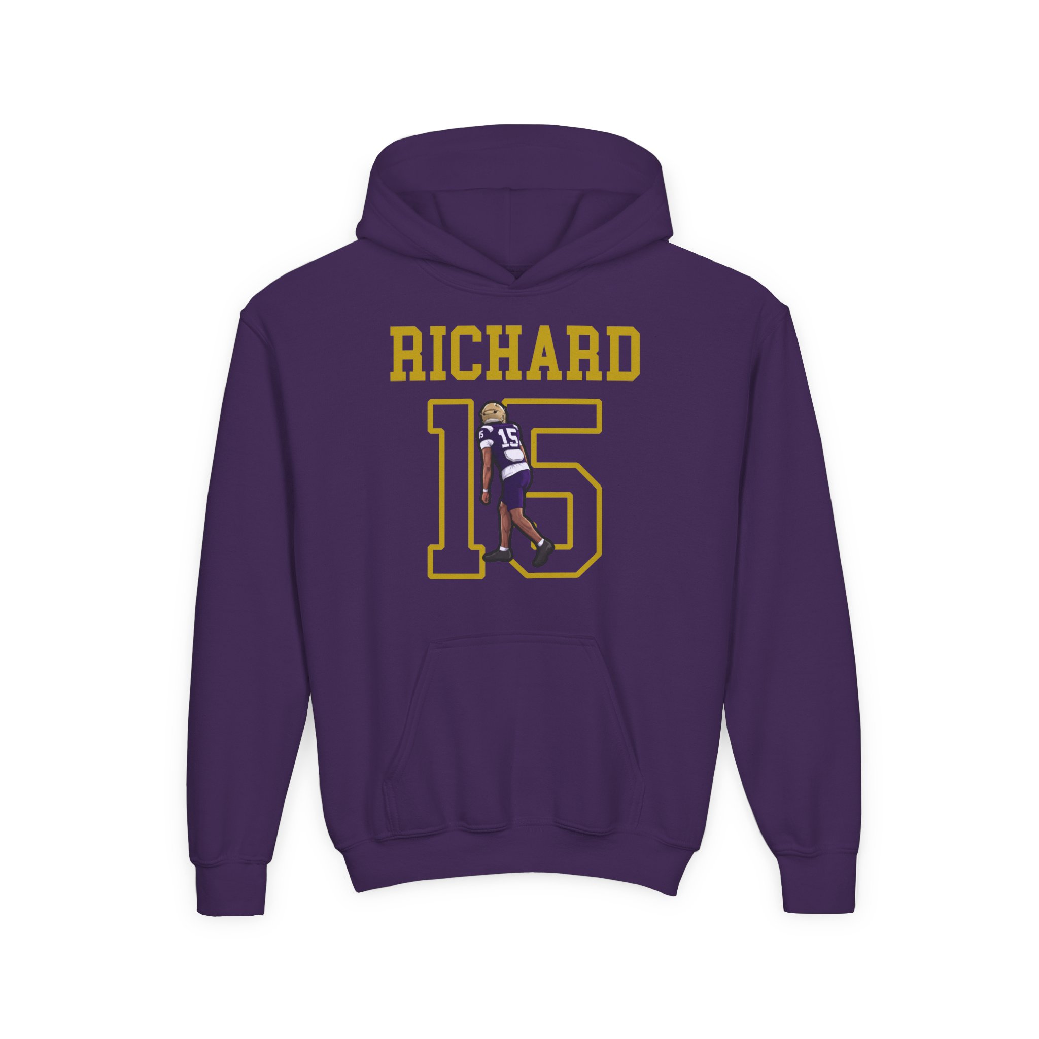 Youth Hoodie — character_shirsey in Purple