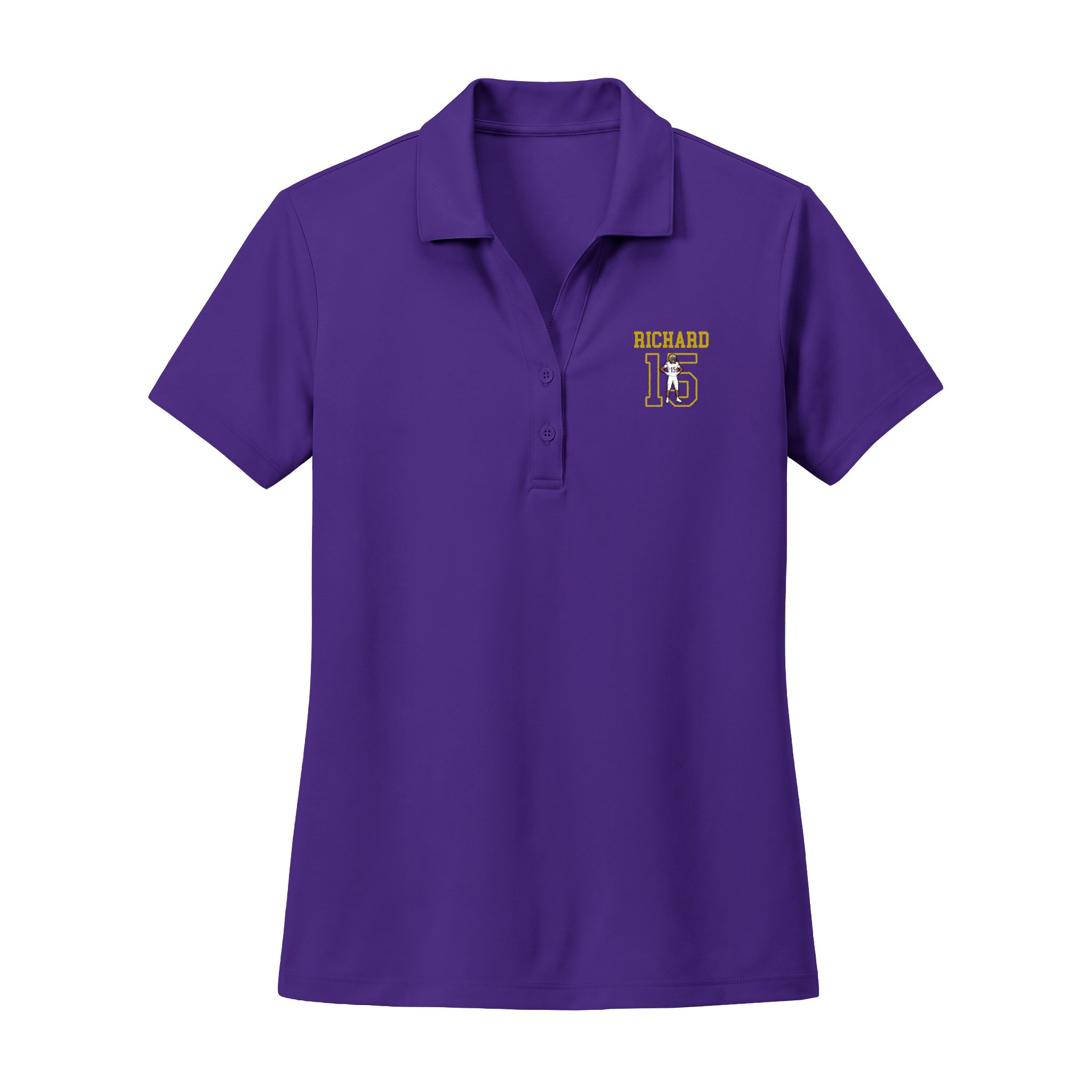 Women's Polo — character_shirsey in Purple