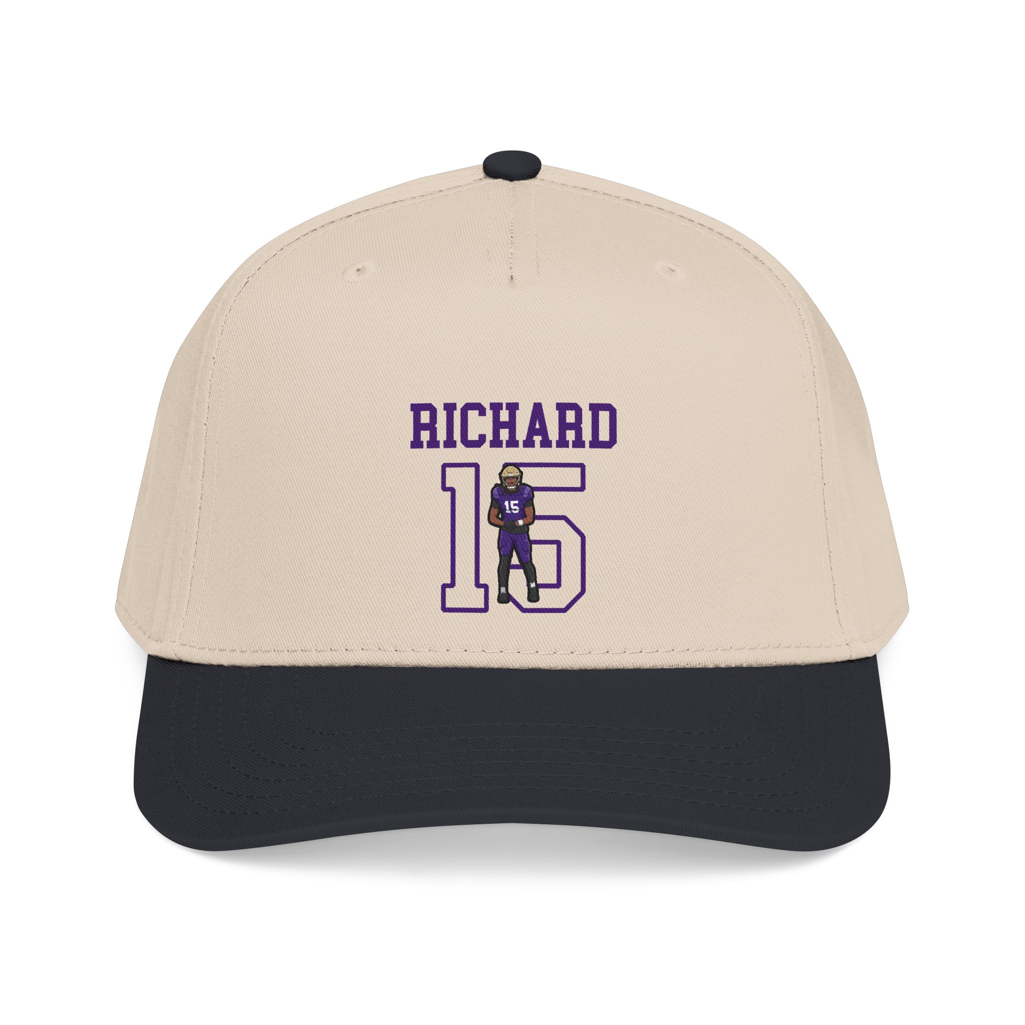 Baseball Cap — character_shirsey in Black / Natural