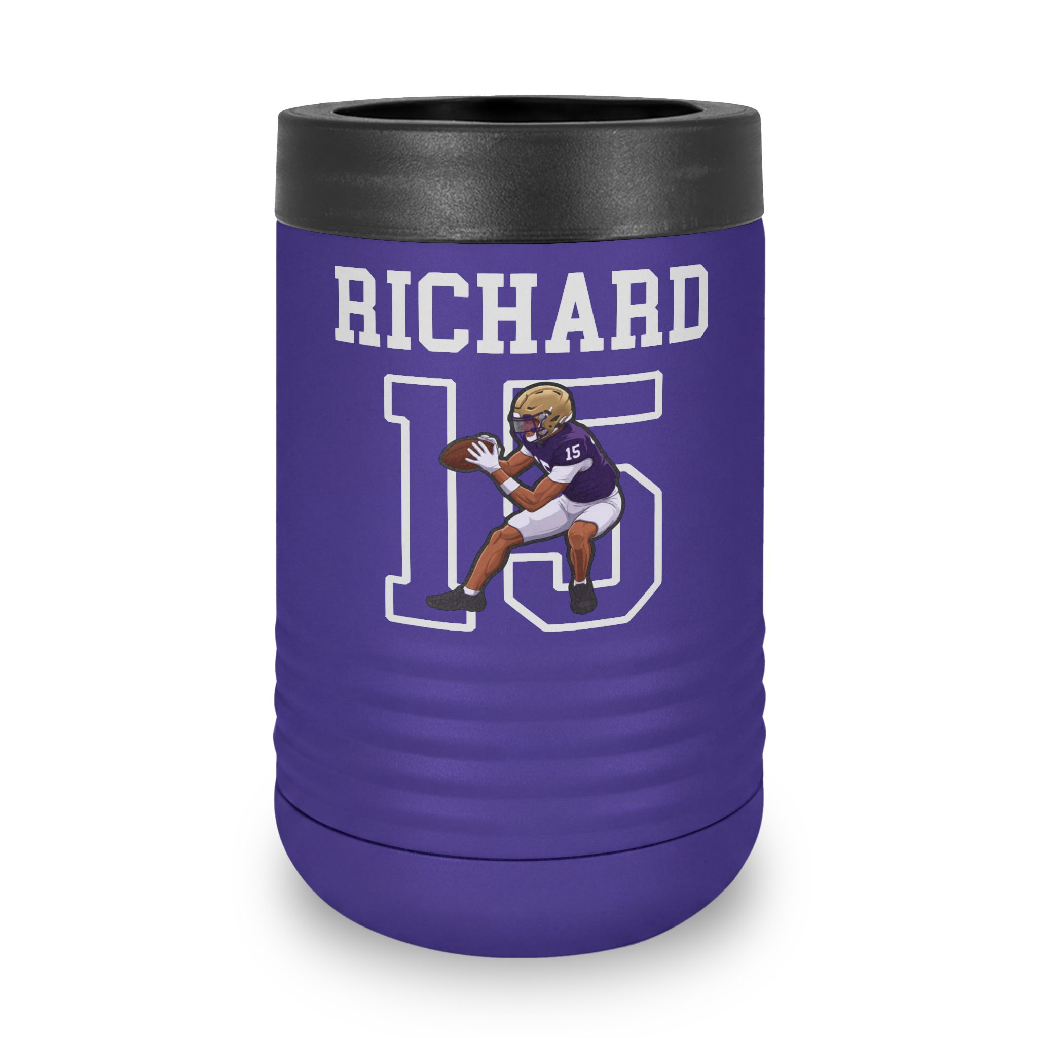Stainless Can Cooler — character_shirsey in Purple