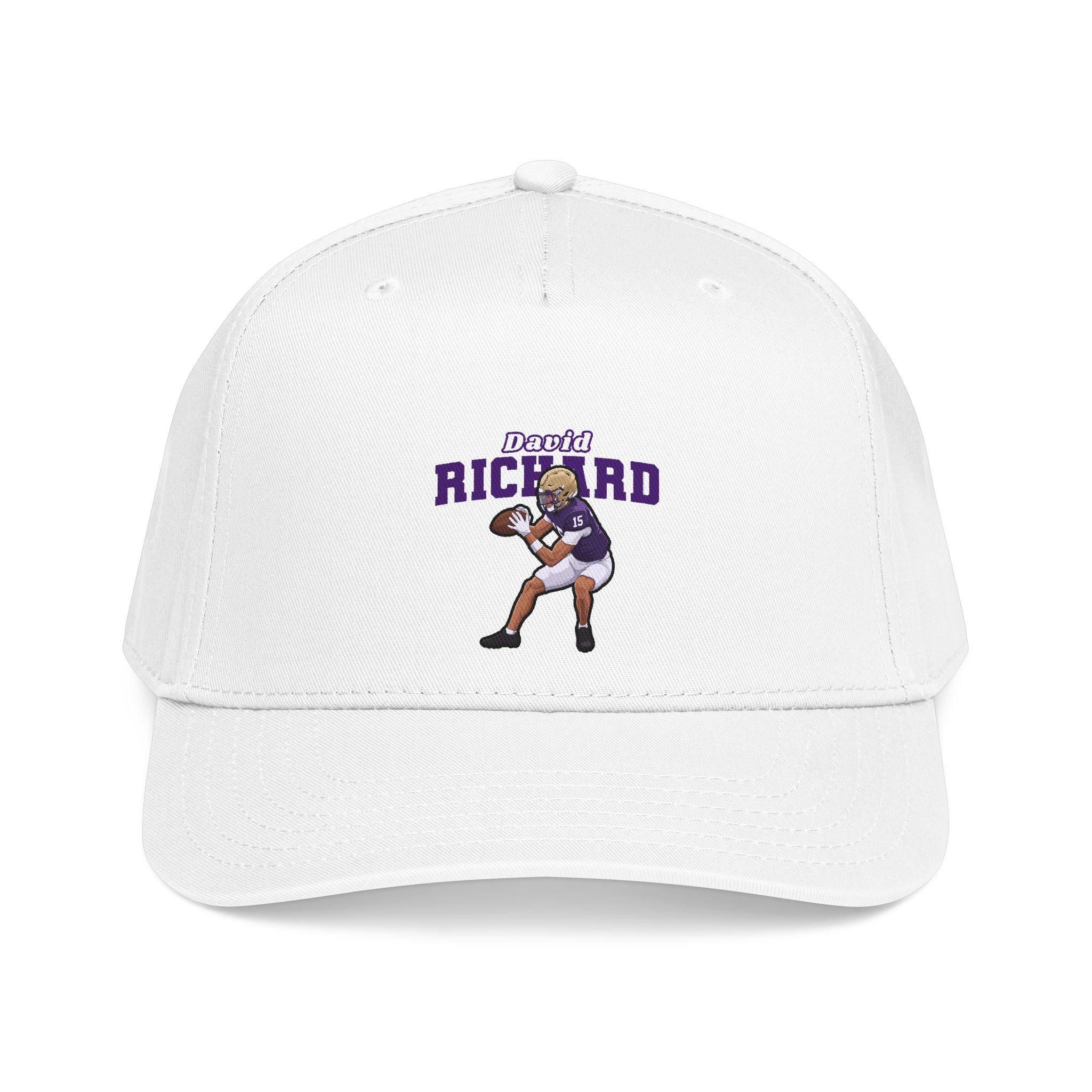 Baseball Cap — character_name_arch in White