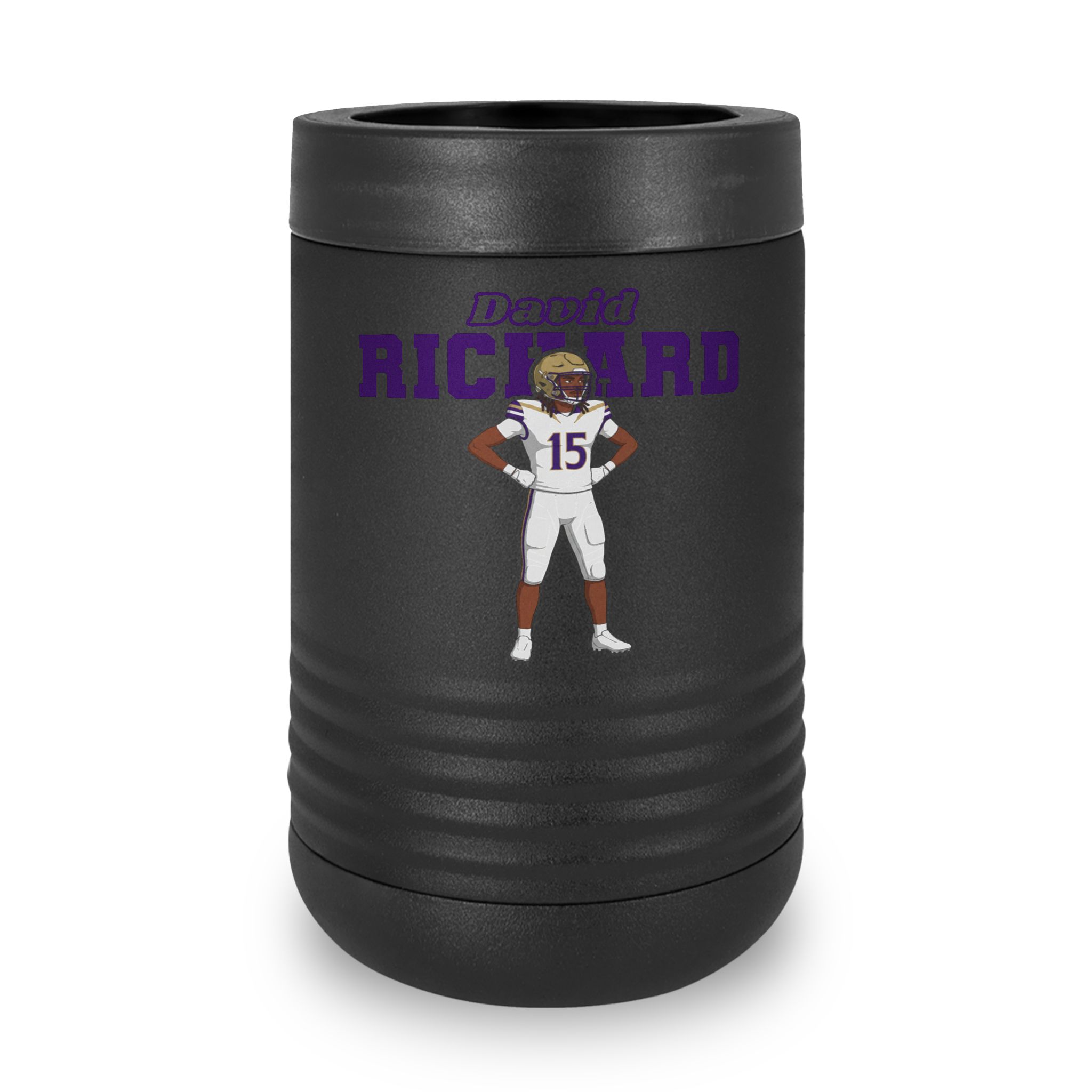 Stainless Can Cooler — character_name_arch in Black