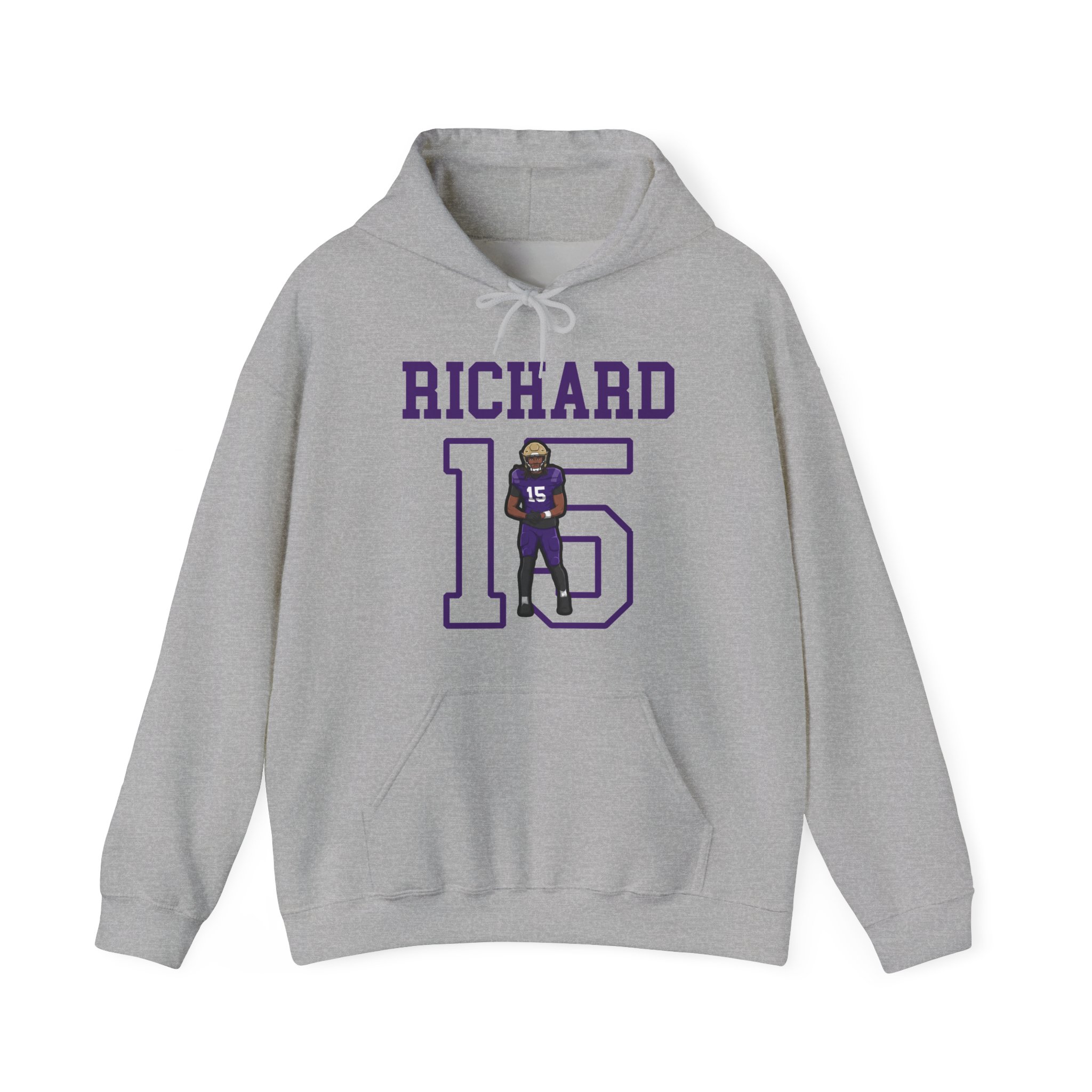 Hoodie — character_shirsey in Grey