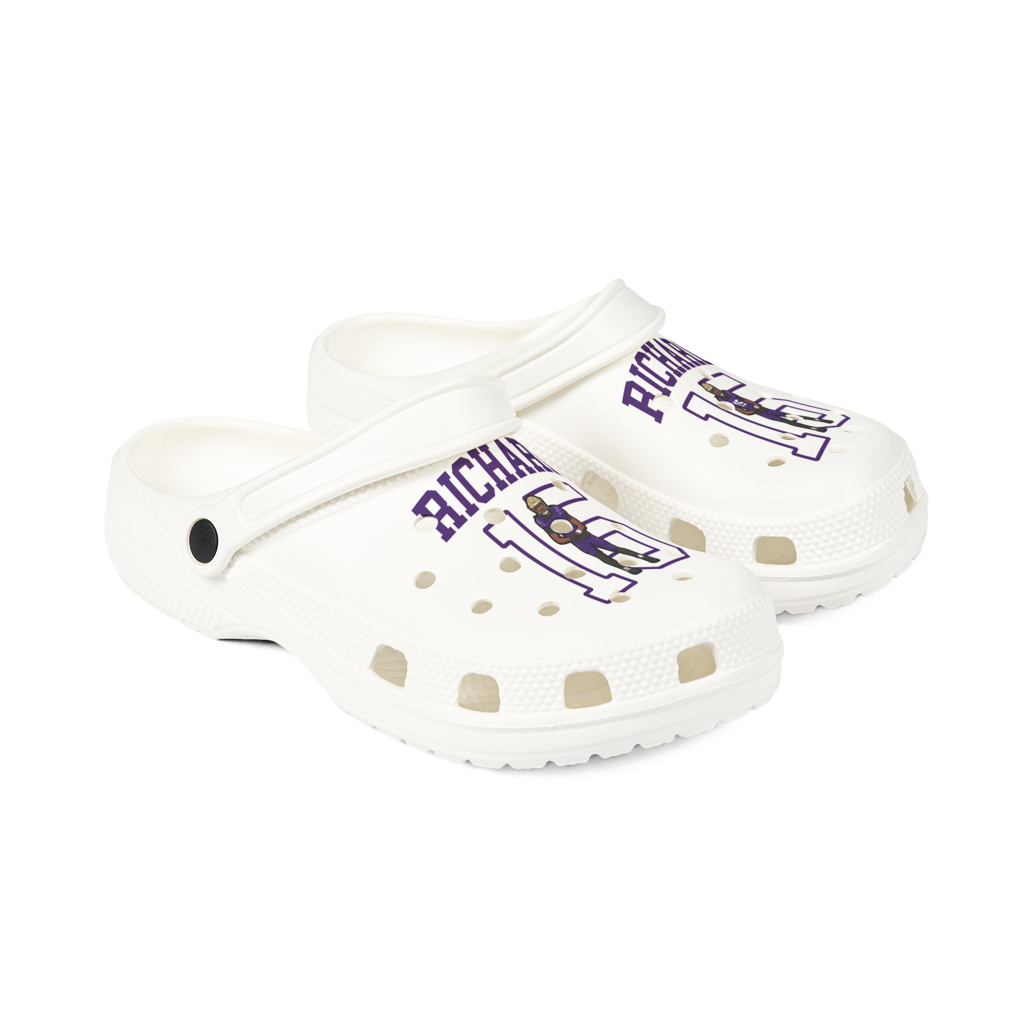 Rubber Clogs — character_shirsey in White
