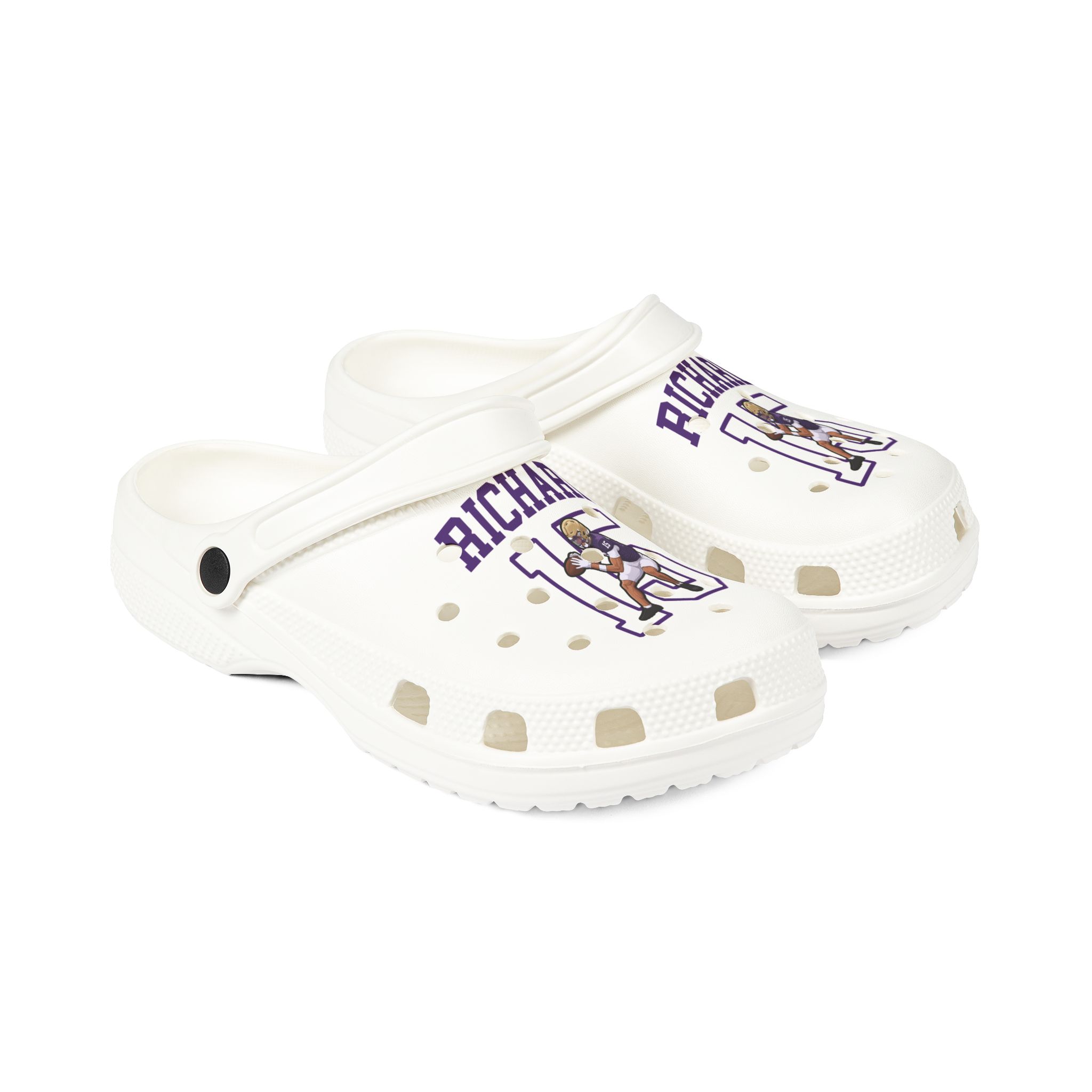 Rubber Clogs — character_shirsey in White