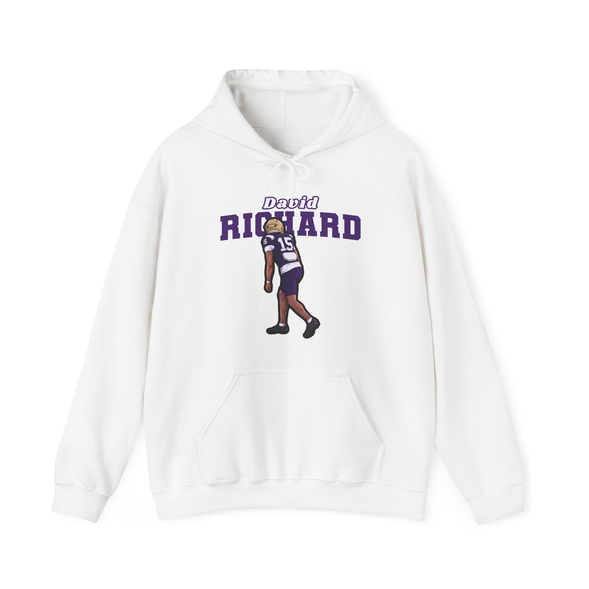 Hoodie — character_name_arch in White
