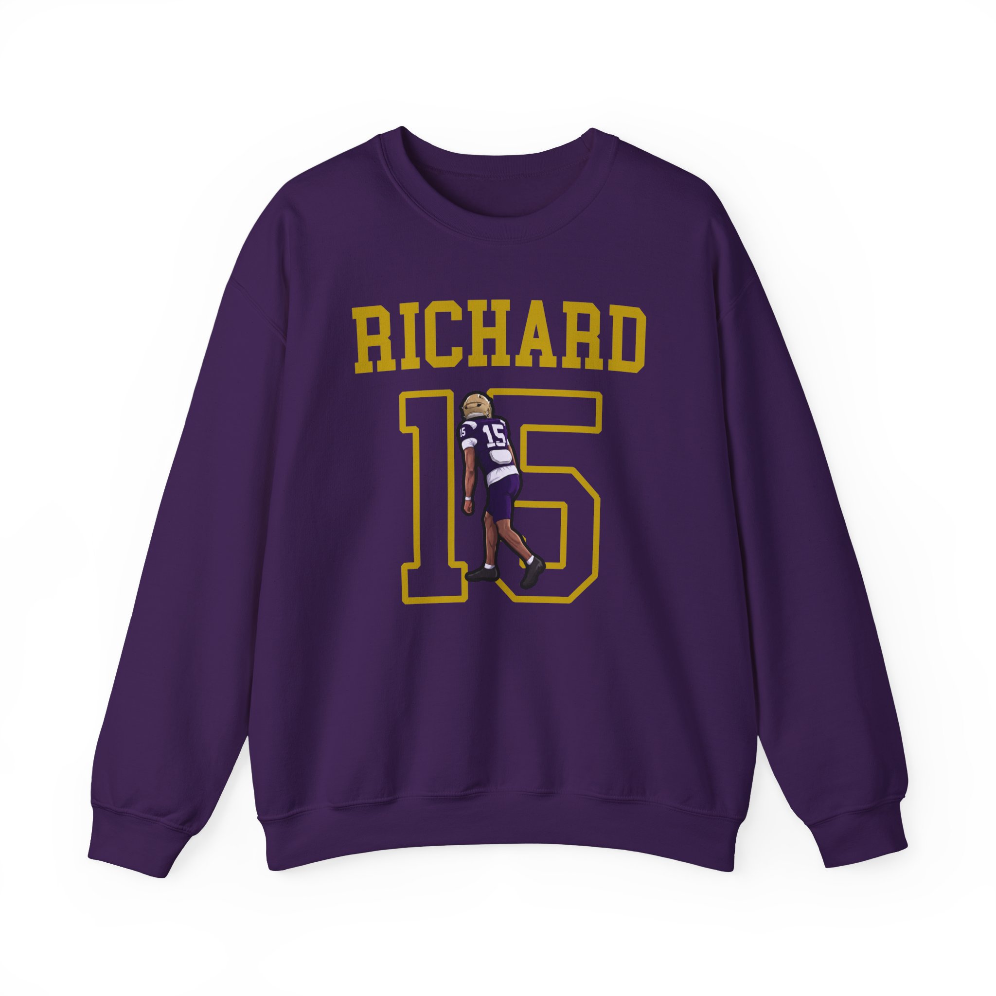 Crewneck Sweatshirt — character_shirsey in Purple