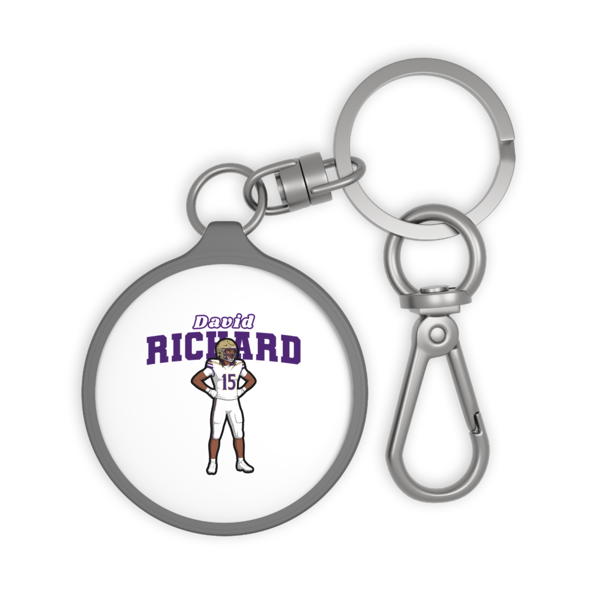 Keychain — character_name_arch in Grey