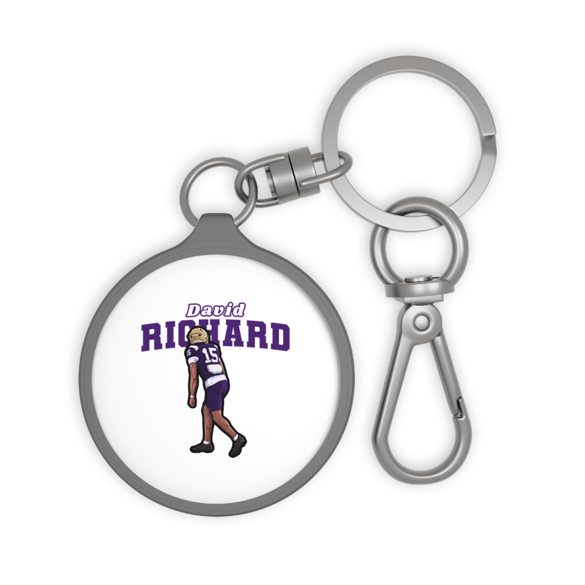 Keychain — character_name_arch in Grey